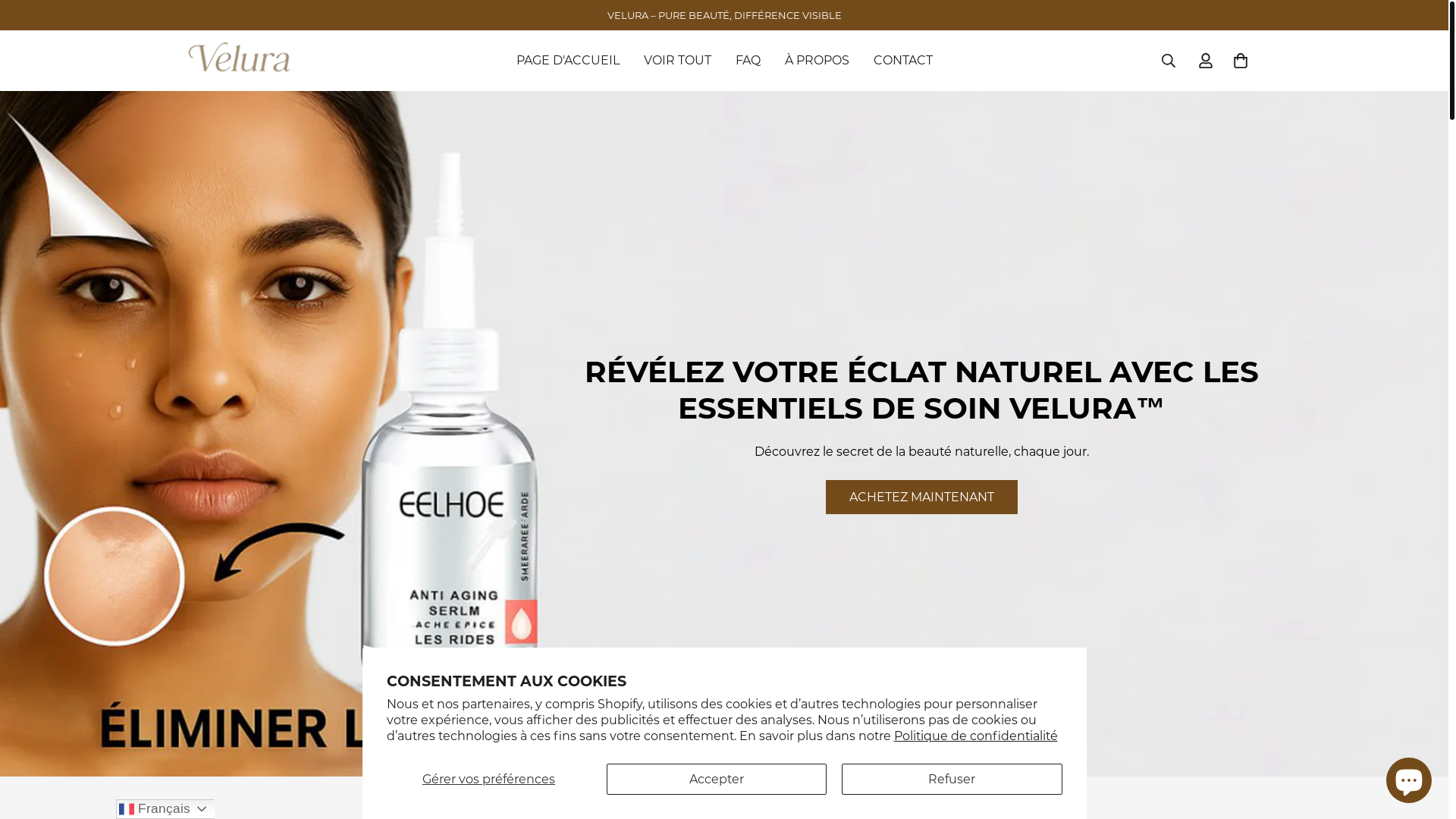 website screenshot of https://xn--velurabeaut-lbb.com/