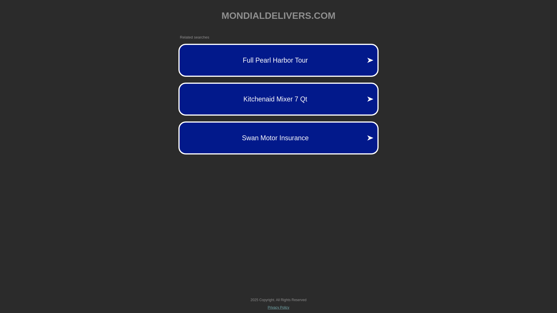 website screenshot of https://mondialdelivers.com/