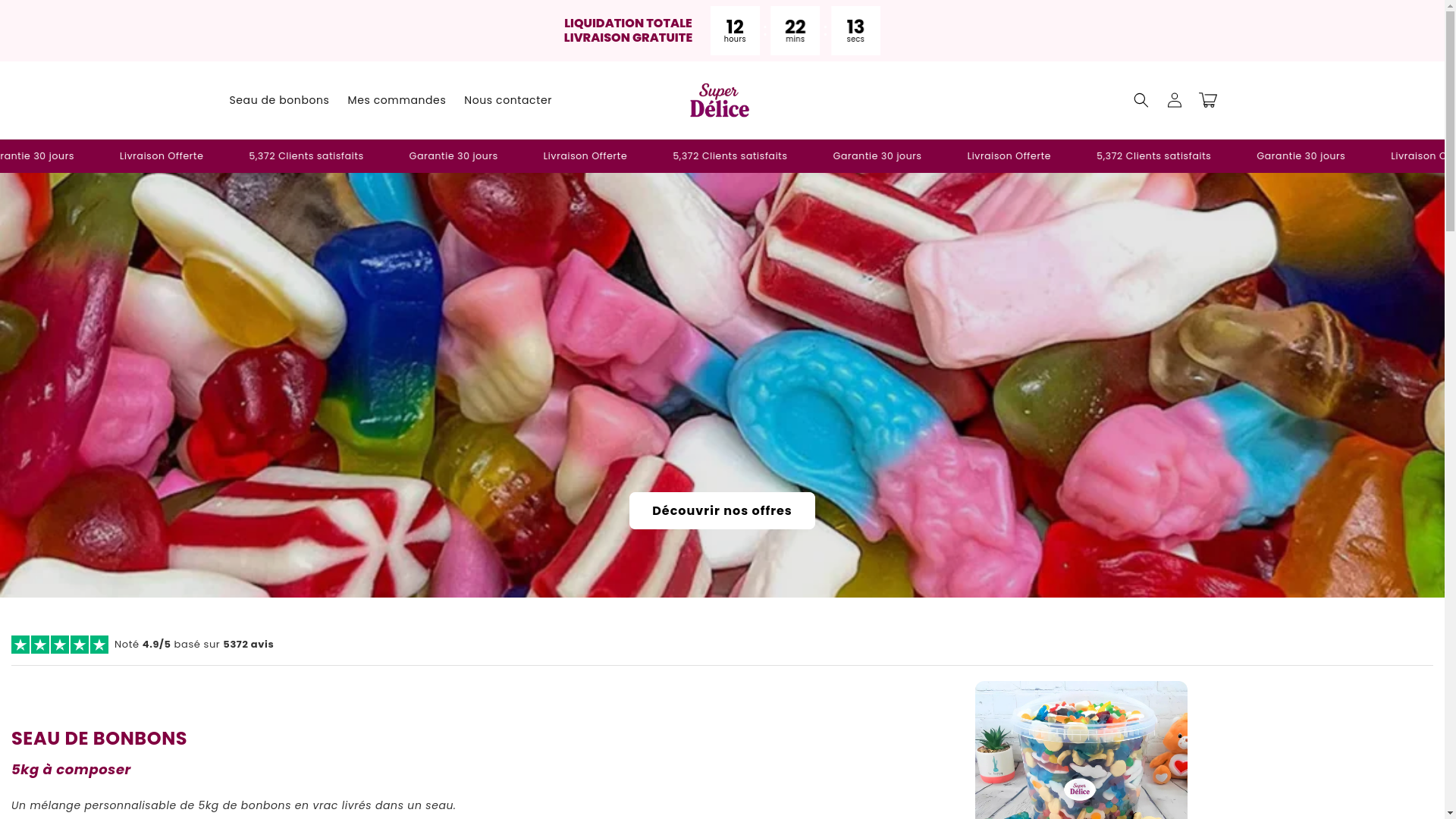 website screenshot of https://superdelice.shop/