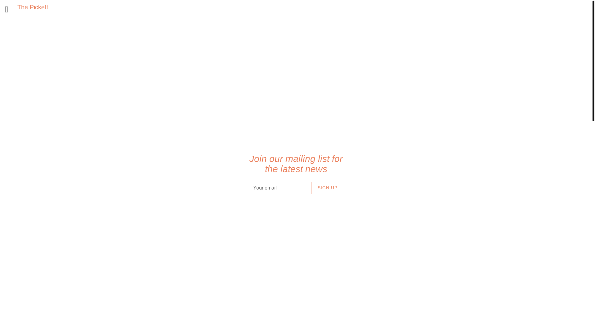 website screenshot of https://thepickett.net/