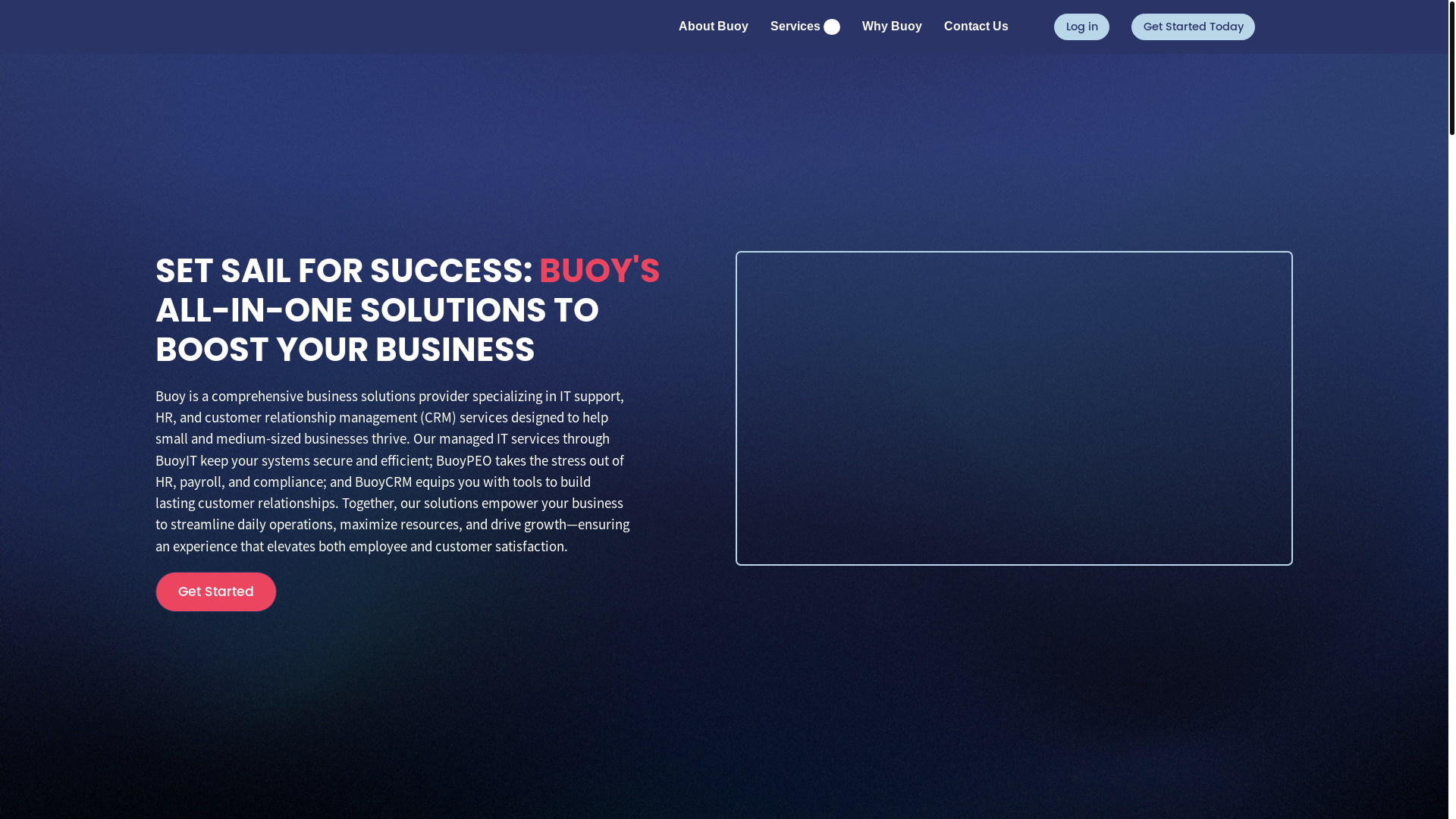 website screenshot of https://buoy-hub-business.com/