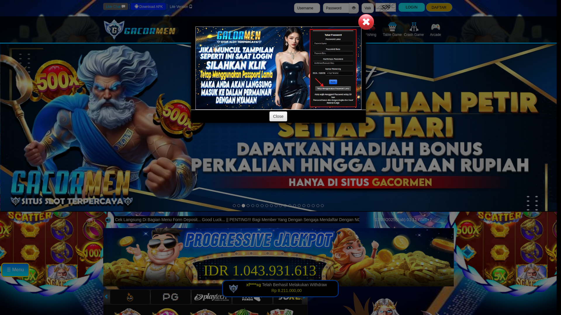 website screenshot of https://gacormenmaster.com/