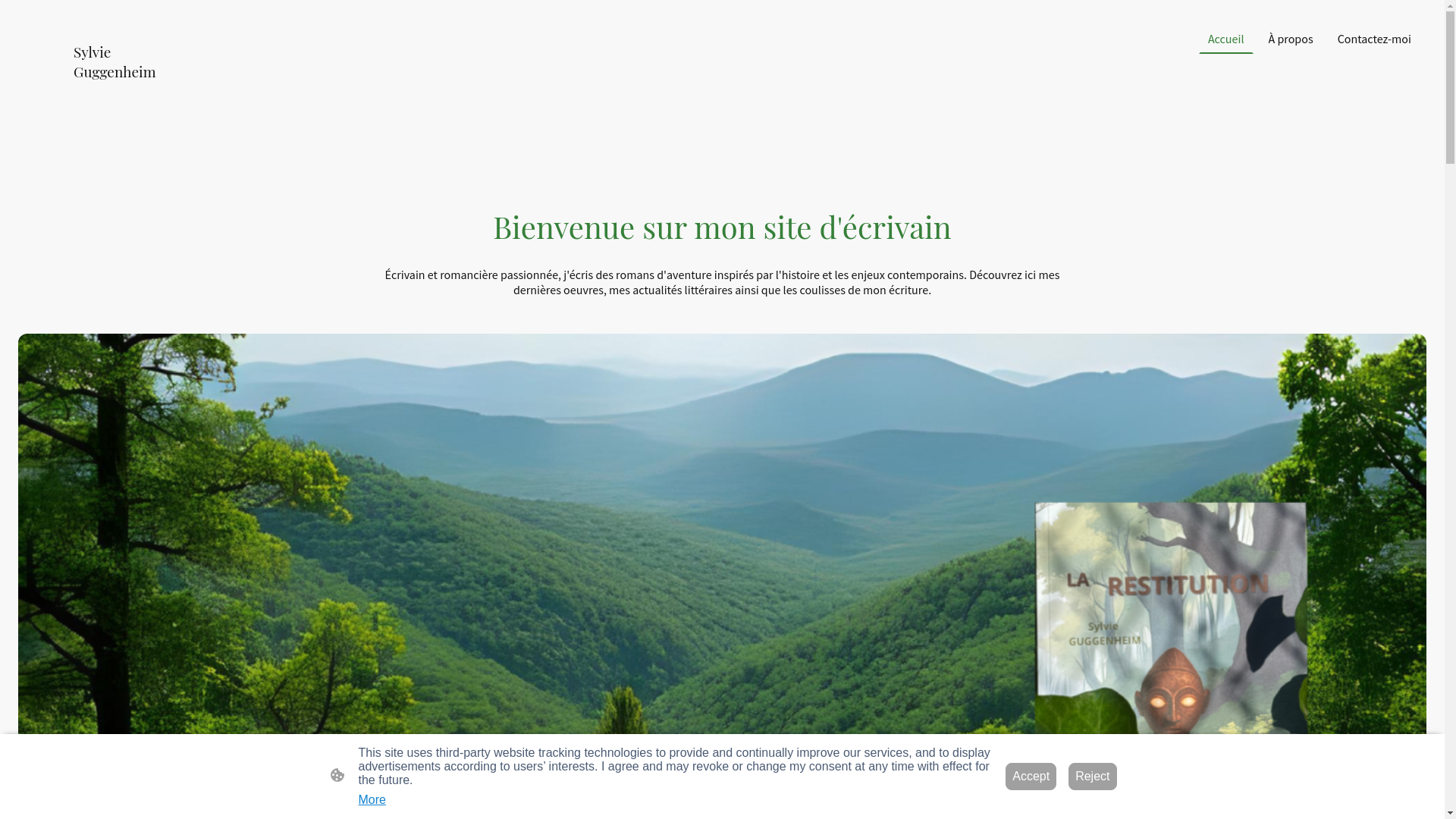website screenshot of https://sylvieguggenheim.com/