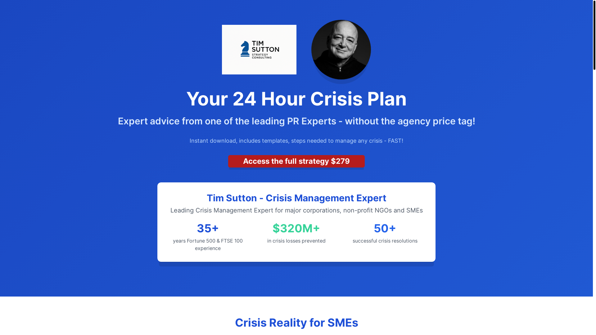 website screenshot of https://tsstrategyconsulting.com/