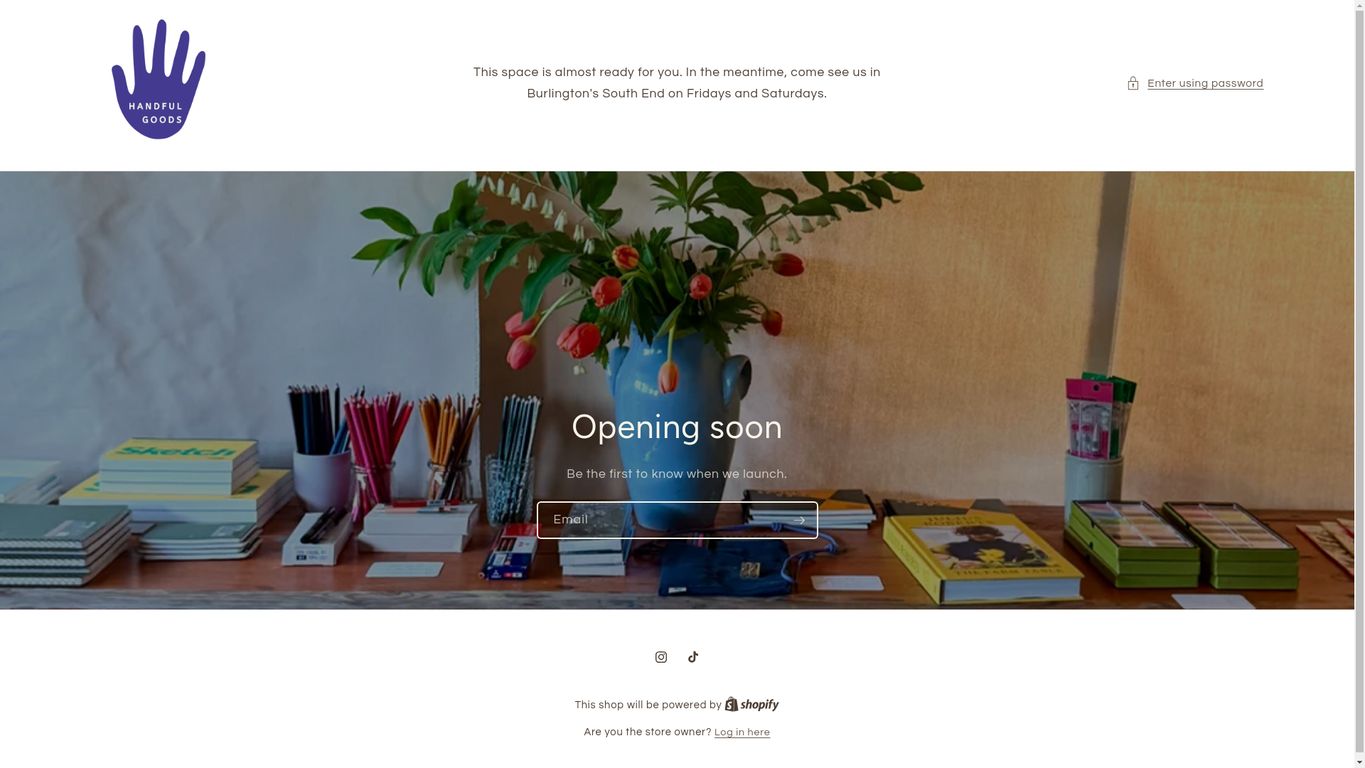 website screenshot of https://handfulgoods.com/