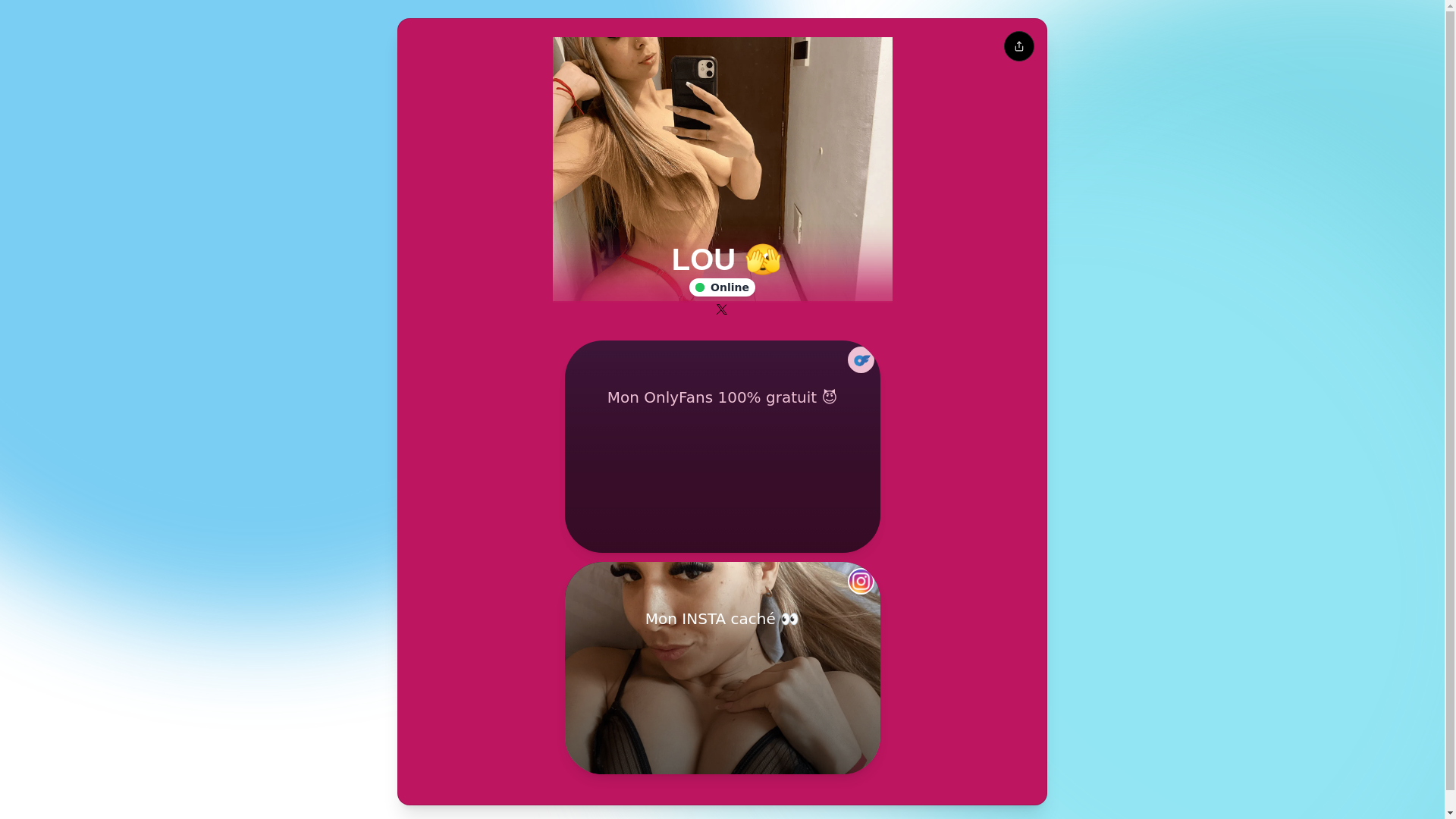 website screenshot of https://laloulou.me/