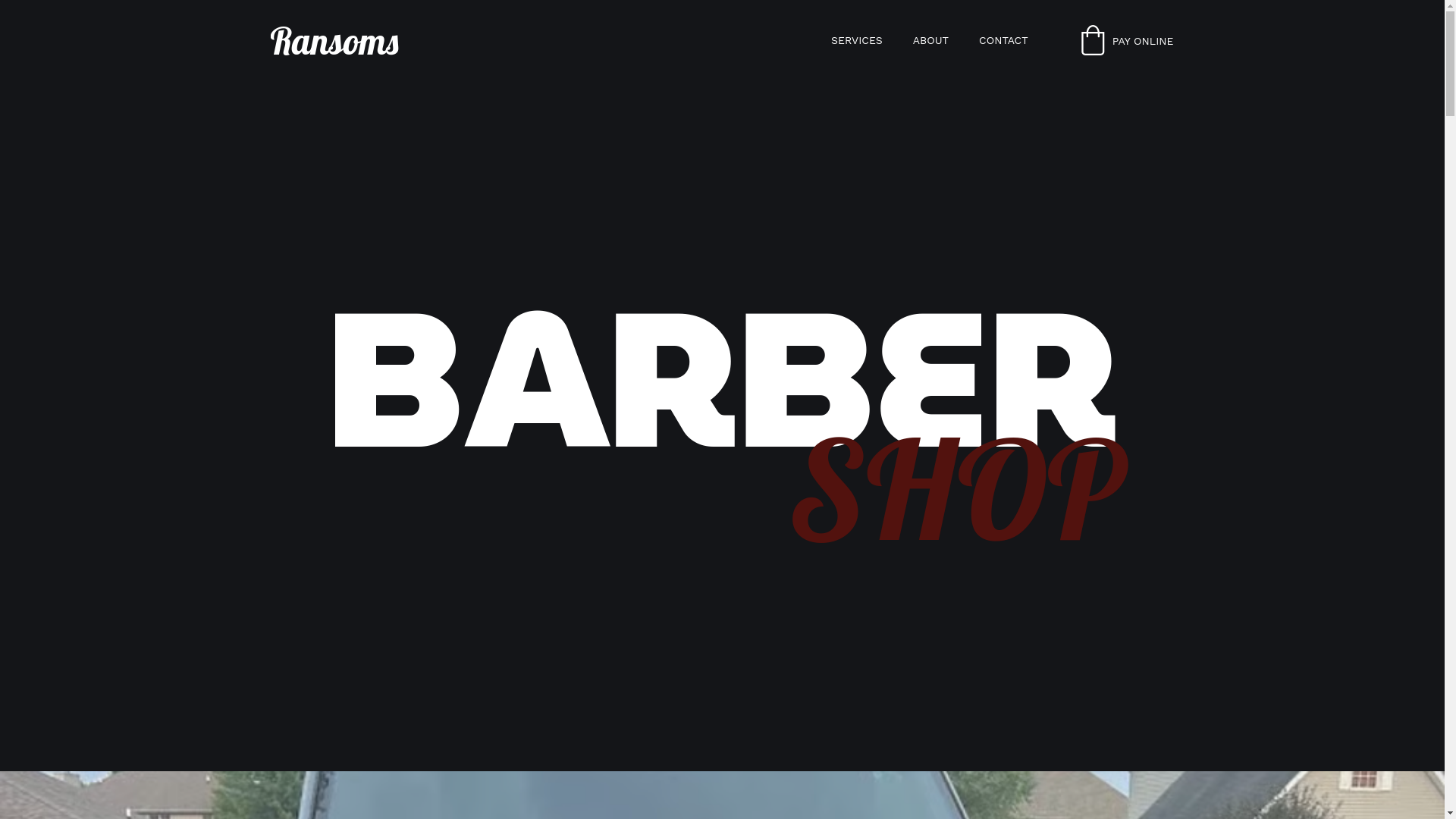 website screenshot of https://ransomsbarbershop.com/