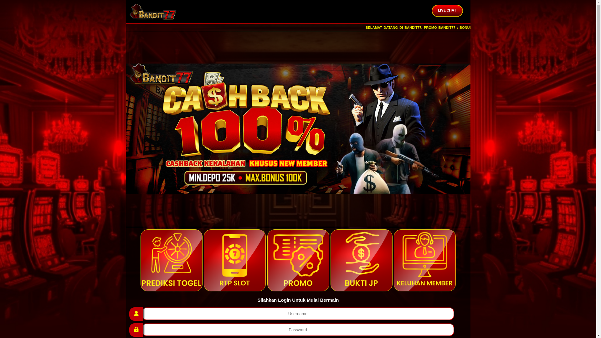 website screenshot of https://bandit77itt.pages.dev/