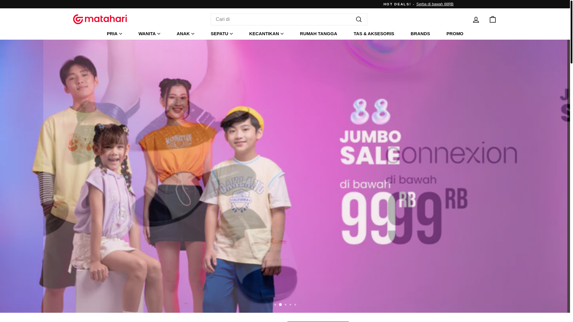 website screenshot of https://matahari.cam/