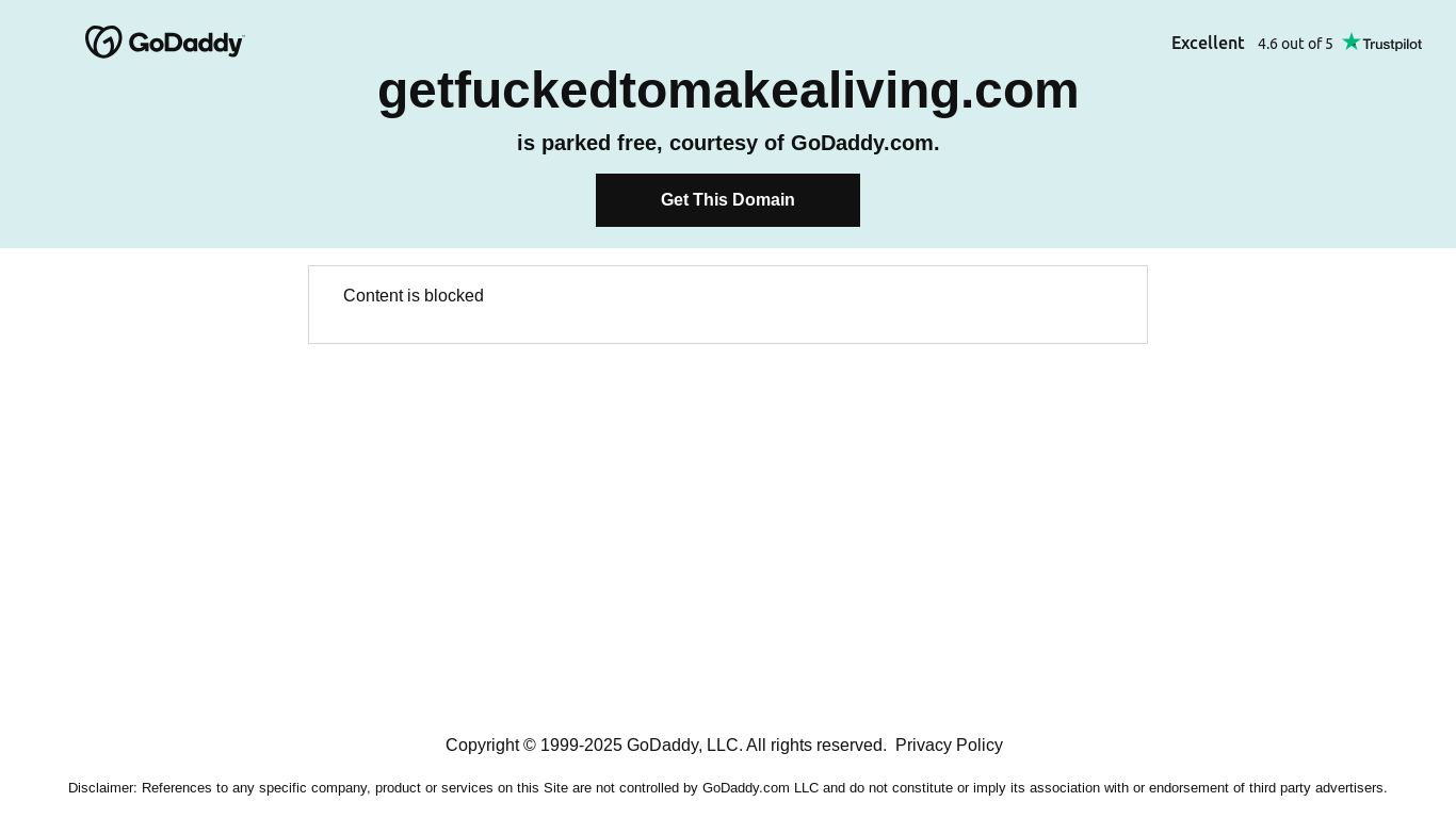 website screenshot of https://getfuckedtomakealiving.com/