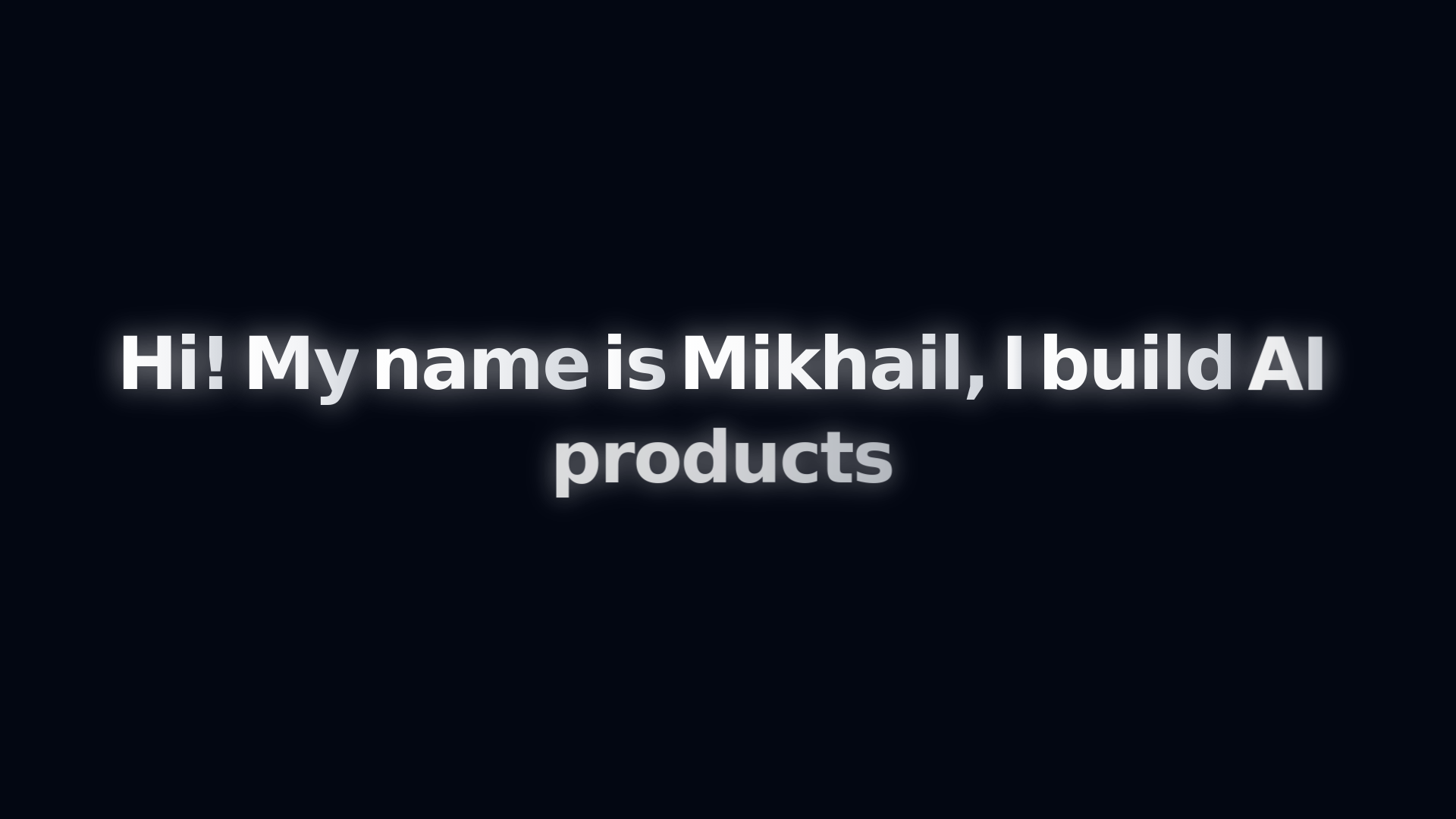 website screenshot of https://mikhailoleynik.com/