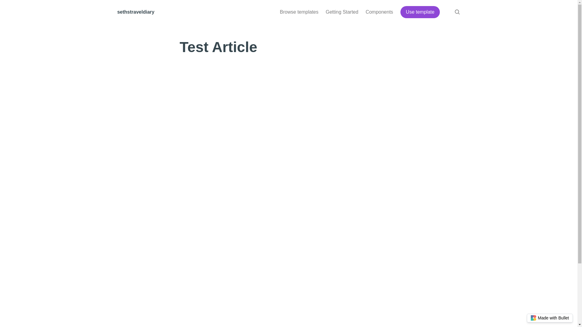 website screenshot of https://sethstraveldiary-bullet.pages.dev/