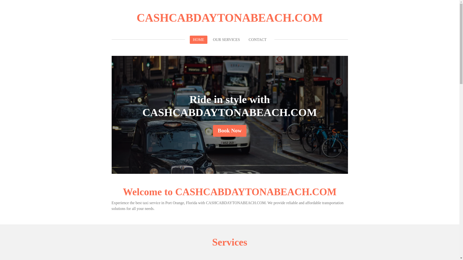 website screenshot of https://cashcabdaytonabeach.com/