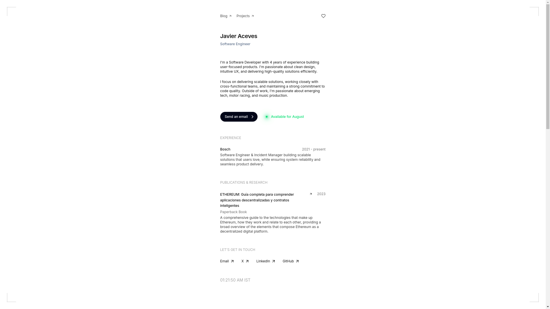 website screenshot of https://javierrrr.com/