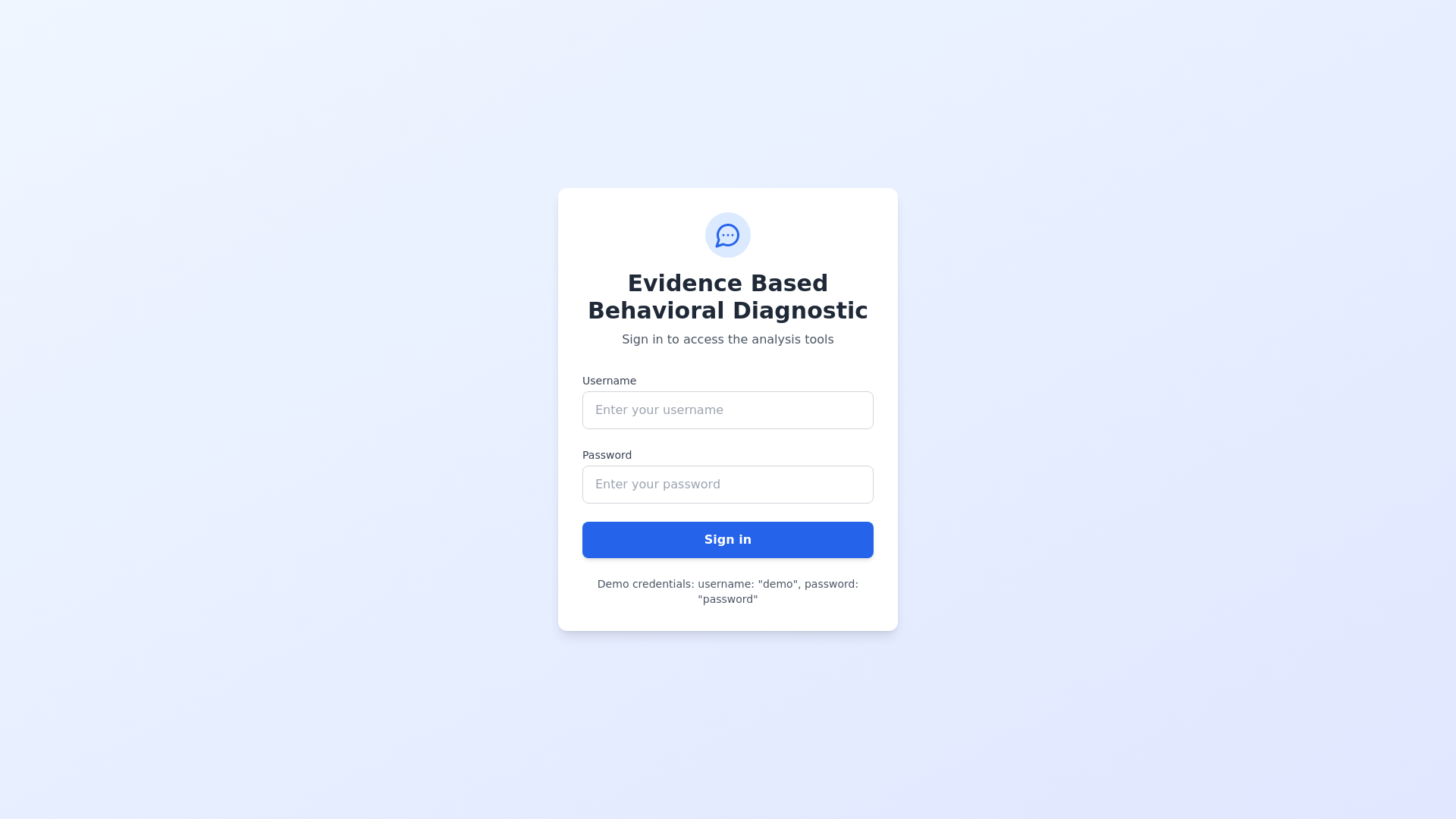website screenshot of https://evidence-based-behavioral-diagnostic.pages.dev/