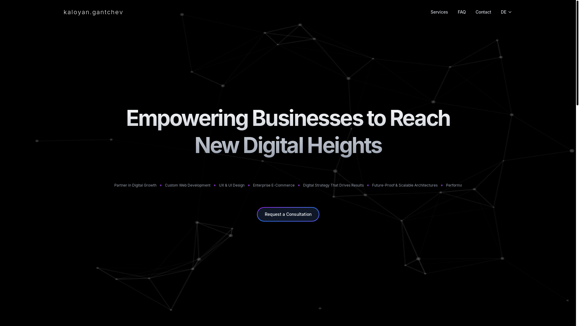 website screenshot of https://kaloyangantchev.com/
