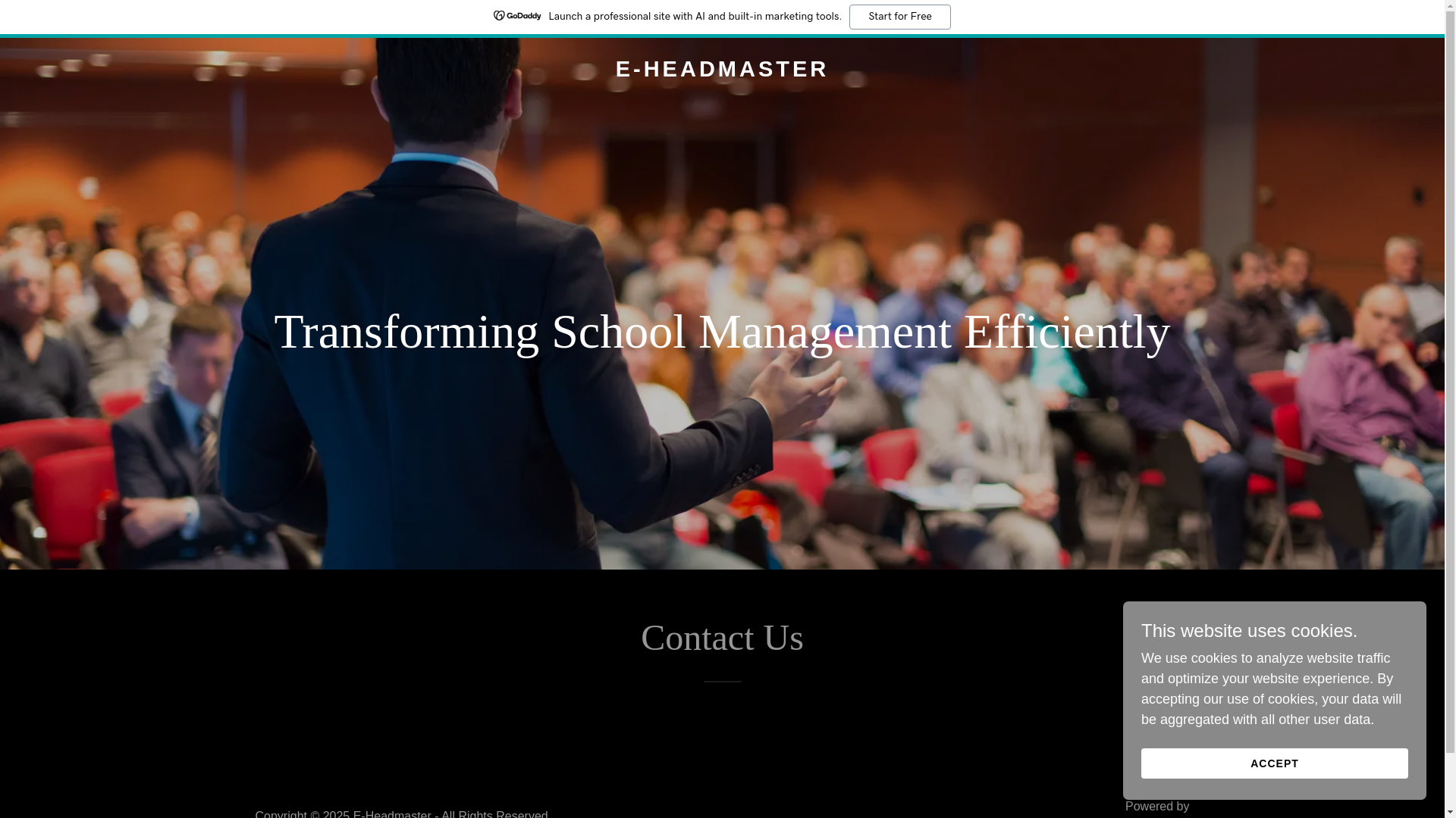 website screenshot of https://eheadmaster.in/