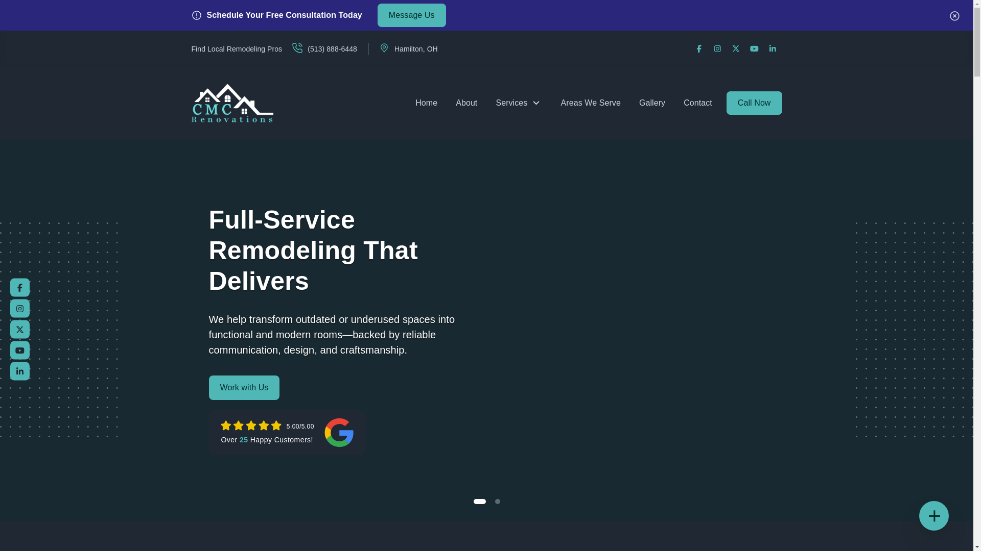 website screenshot of https://cmcrenovationsllc.net/