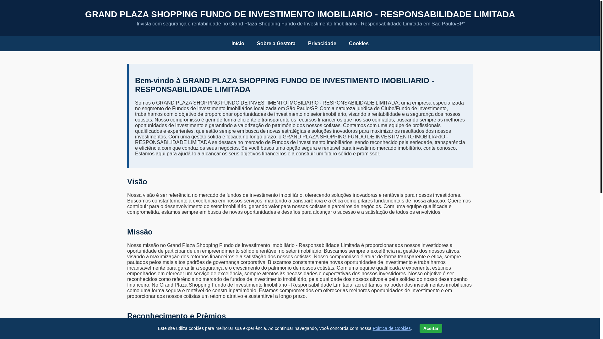 website screenshot of https://grandplazashopfii.fun/