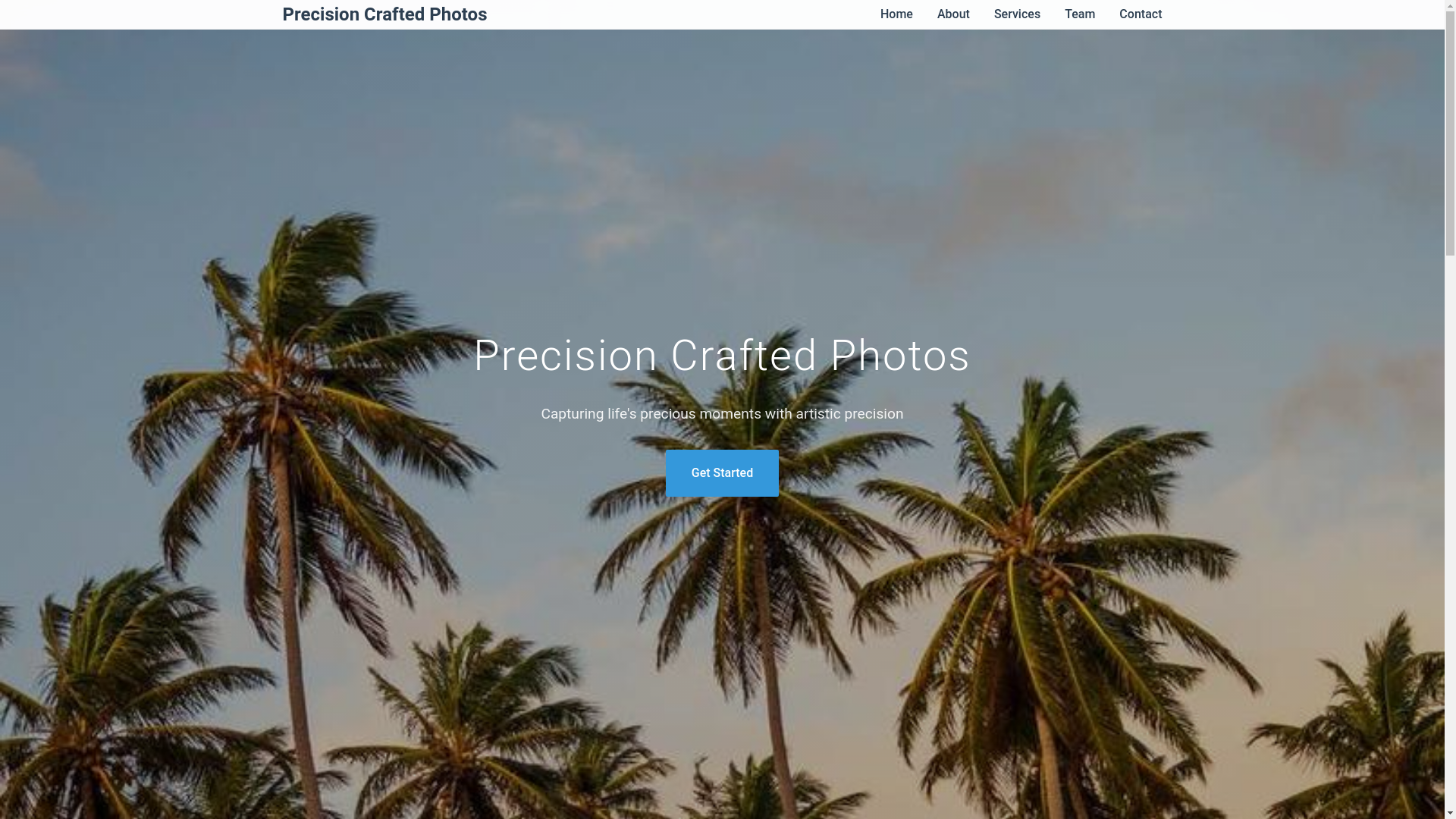 website screenshot of https://precisioncraftedphotos.qpon/