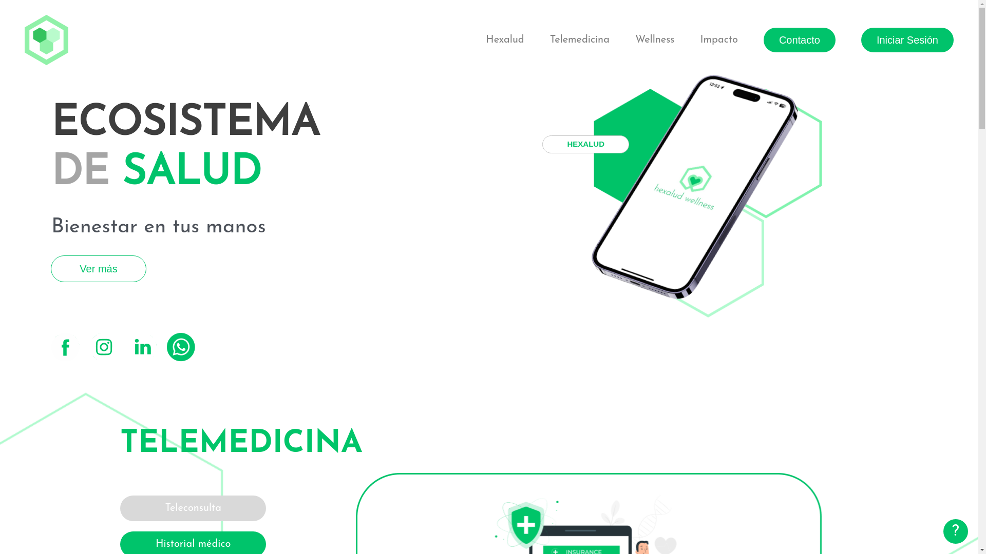 website screenshot of https://hexalud-landing-page.pages.dev/