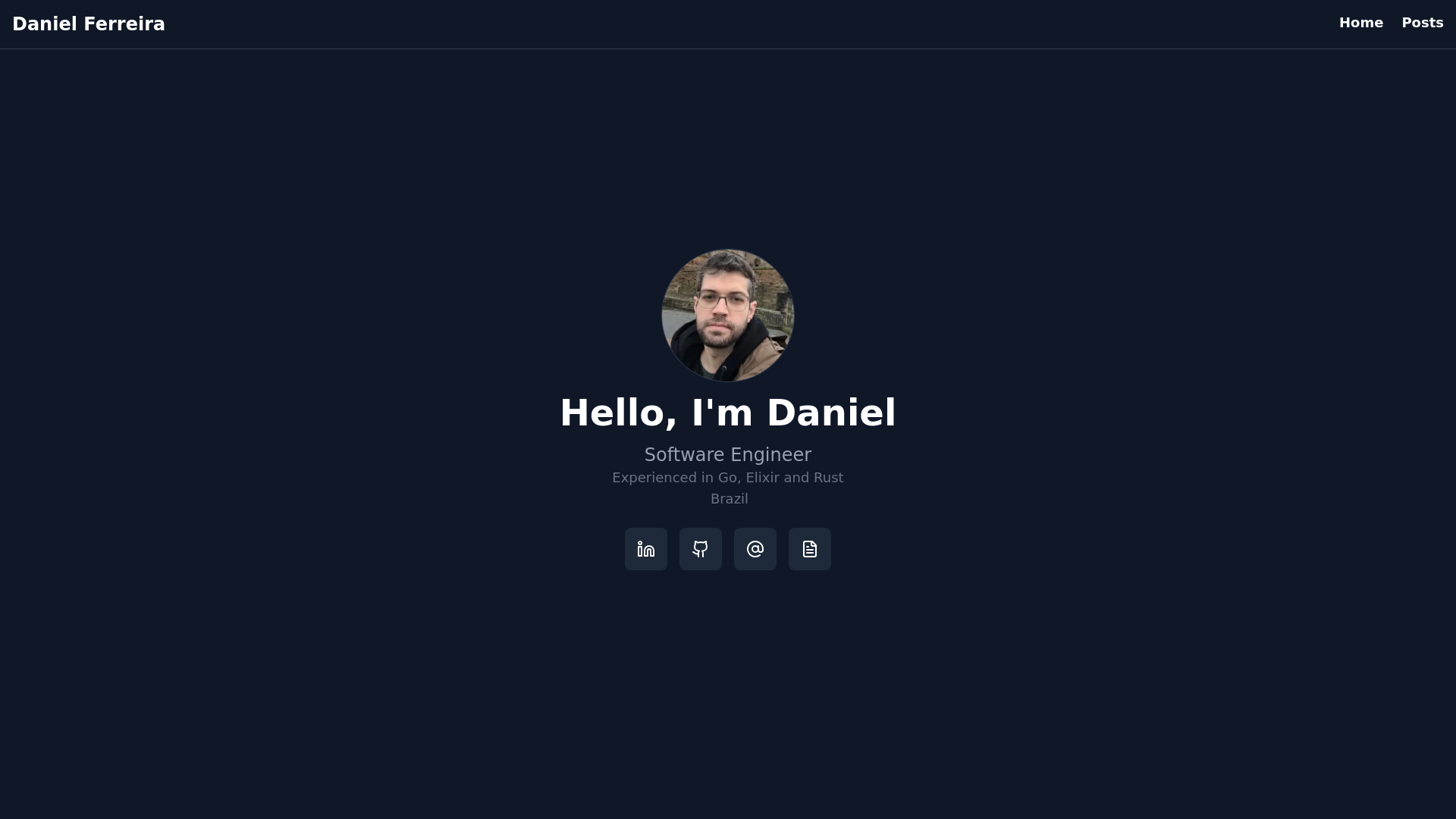 website screenshot of https://danferreira-dev.pages.dev/