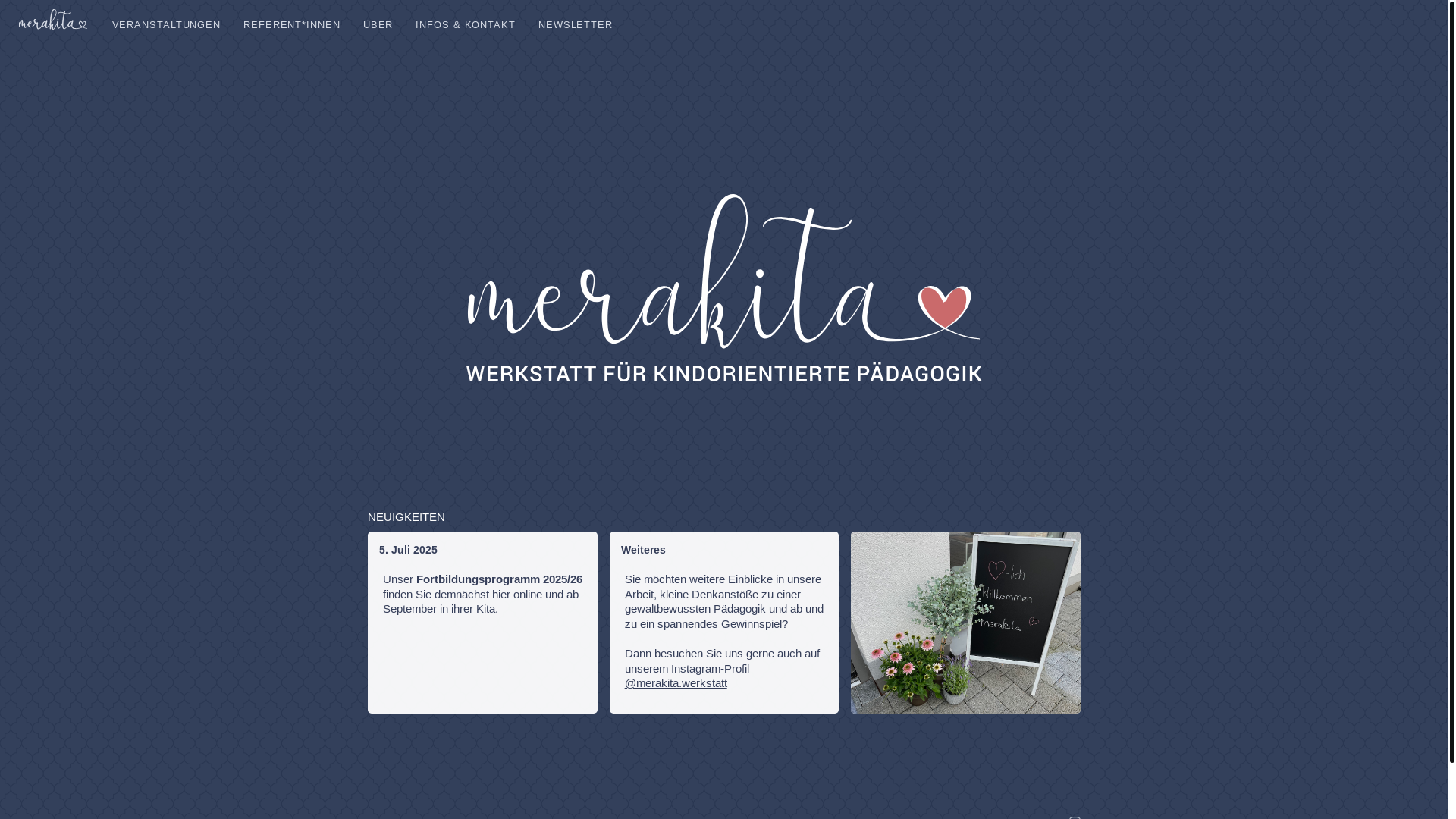 website screenshot of https://merakita.pages.dev/