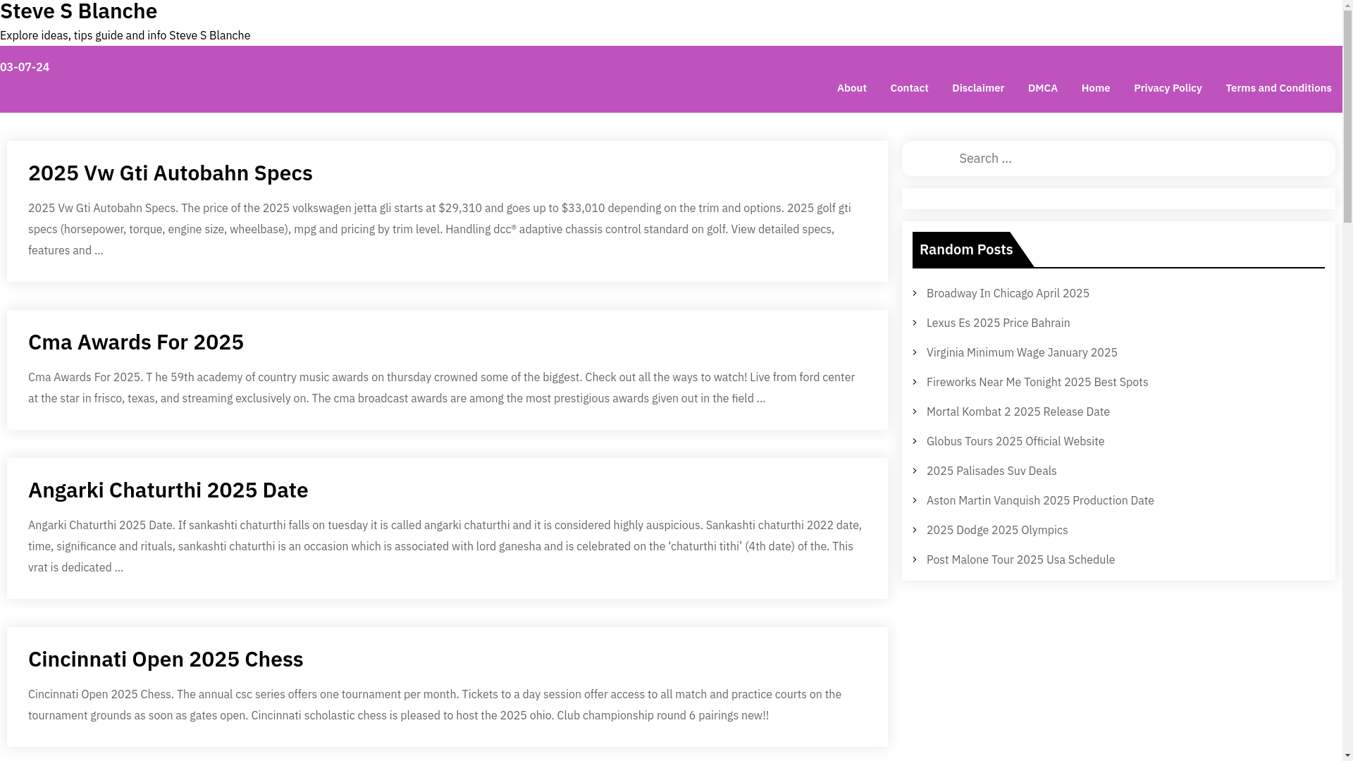 website screenshot of https://stevesblanchea.pages.dev/