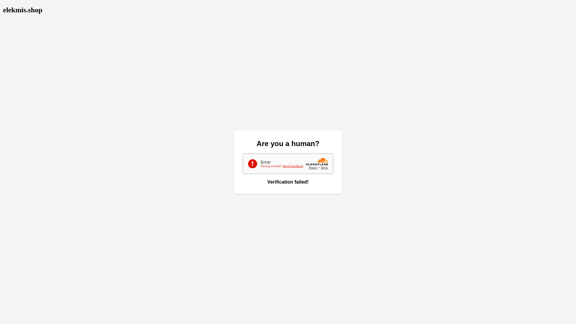 website screenshot of https://elekmis.shop/