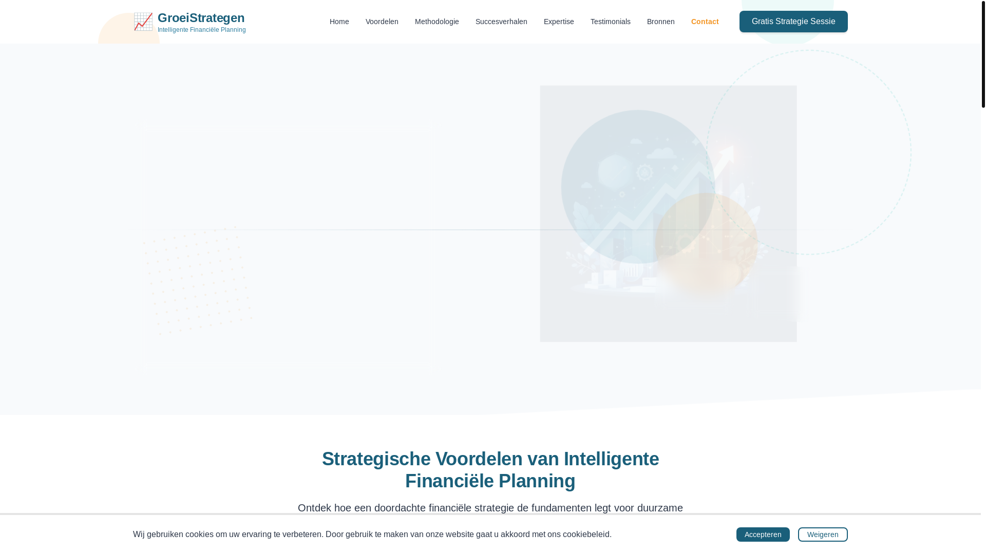 website screenshot of https://groeistrategen.com/