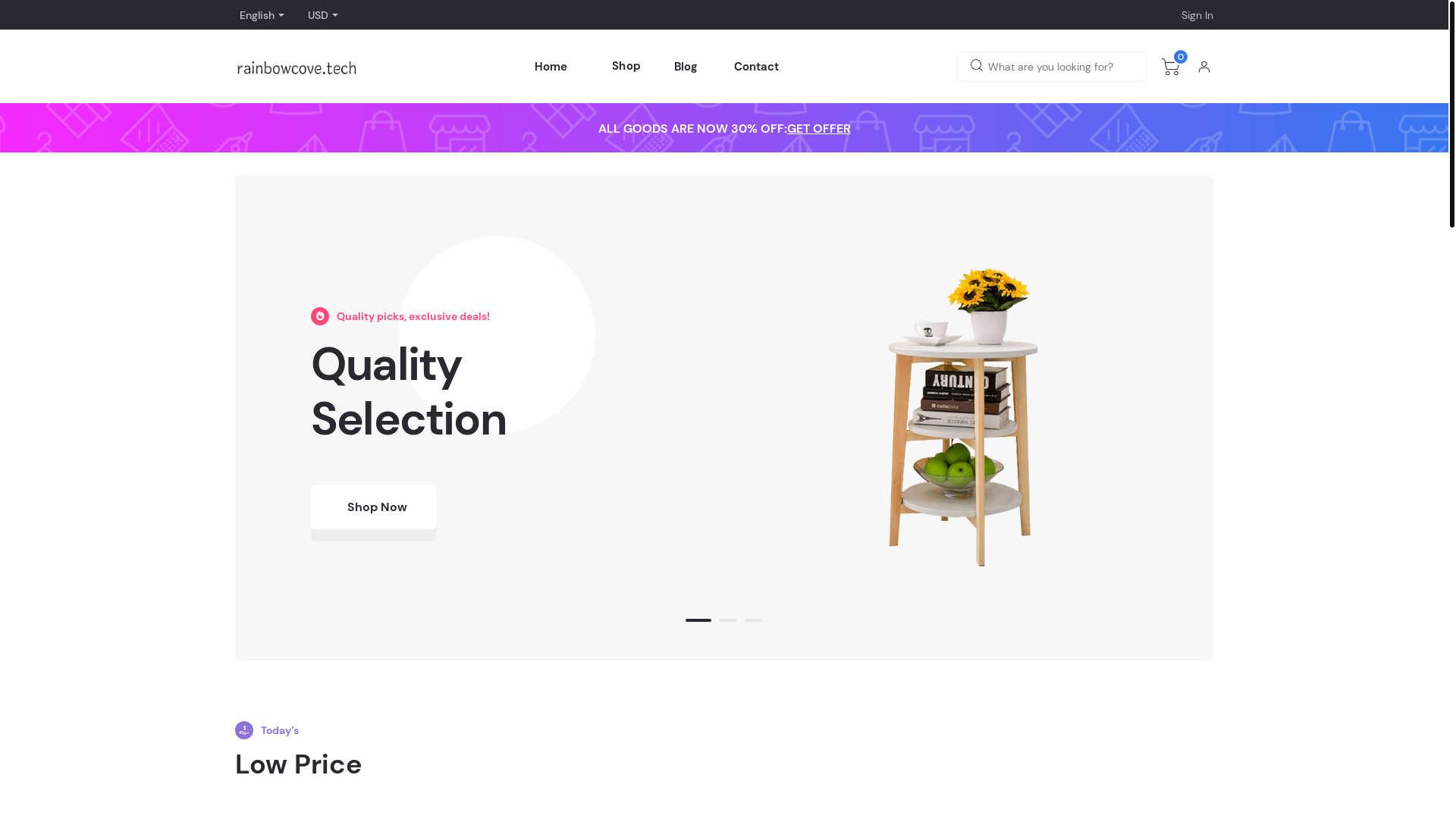website screenshot of https://rainbowcove.pages.dev/