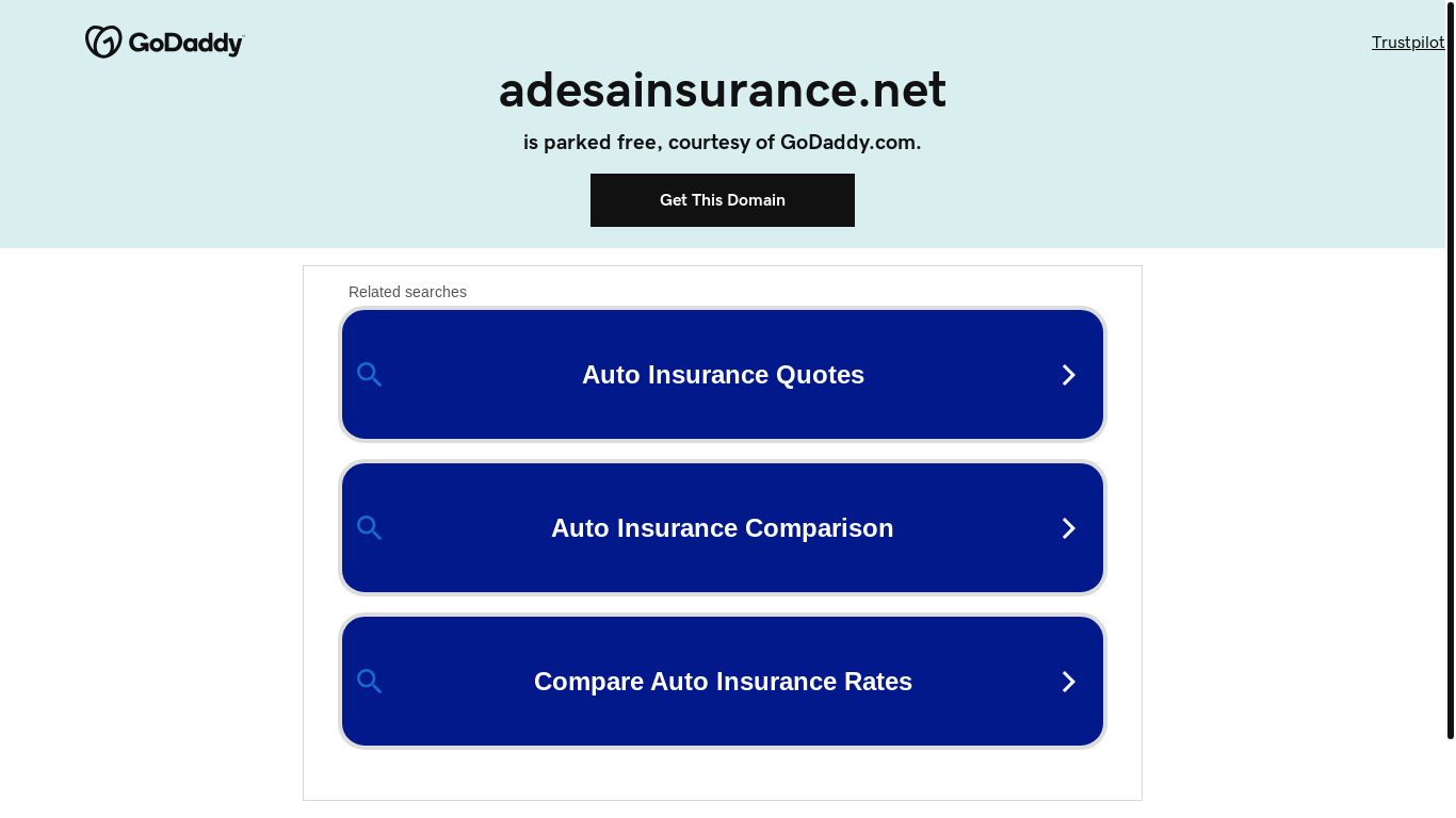 website screenshot of https://adesainsurance.net/