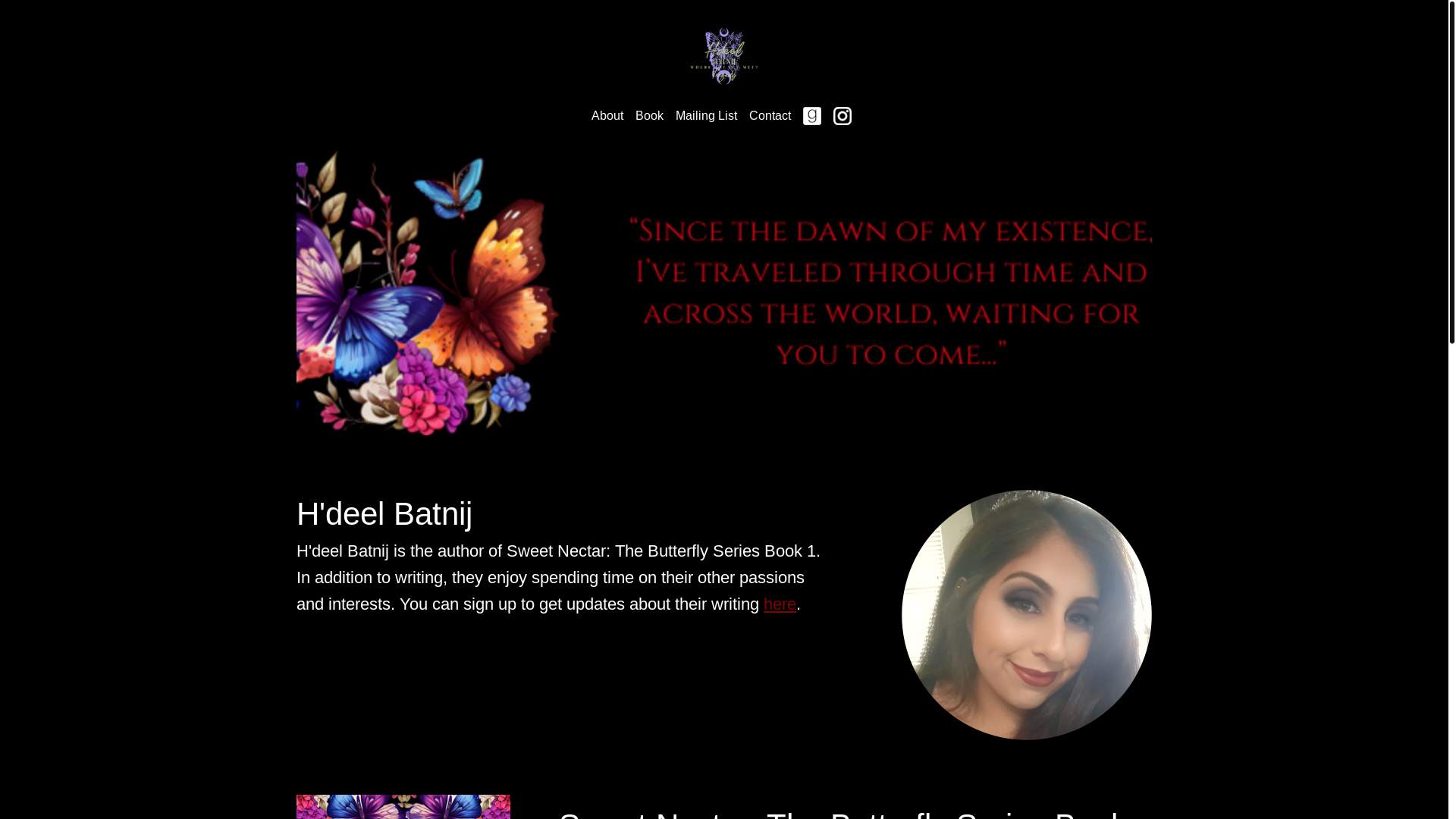 website screenshot of https://authorhdeelbatnij.com/