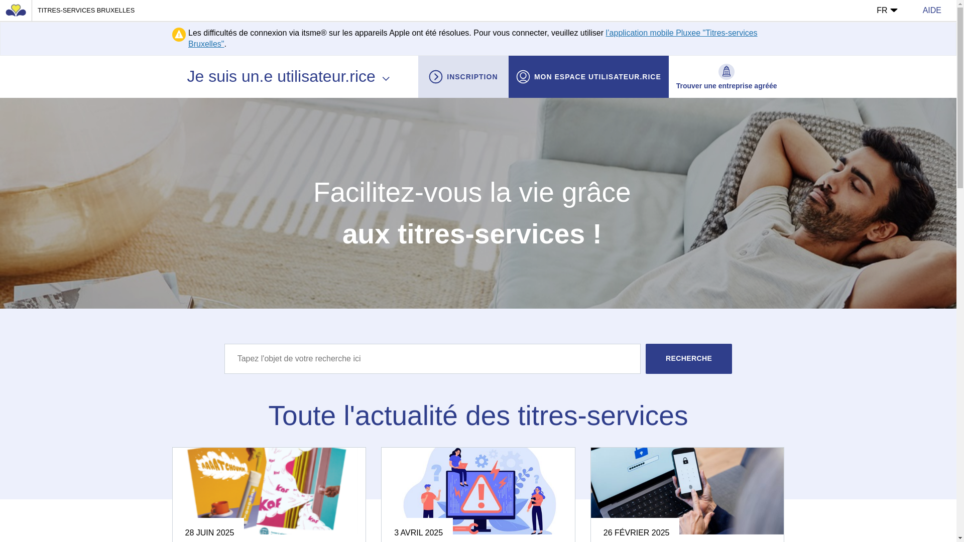 website screenshot of https://www.titre-service.brussels/