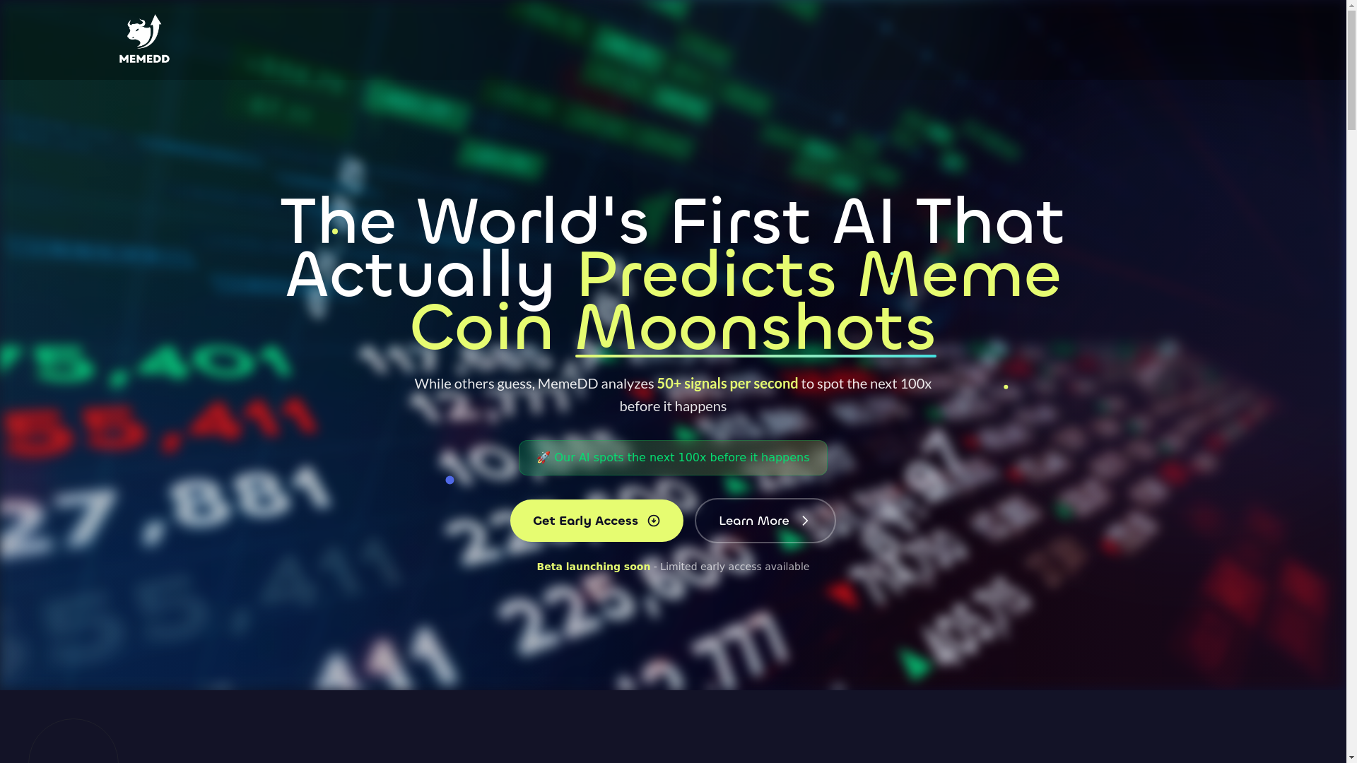 website screenshot of https://meme-dd-landing.pages.dev/