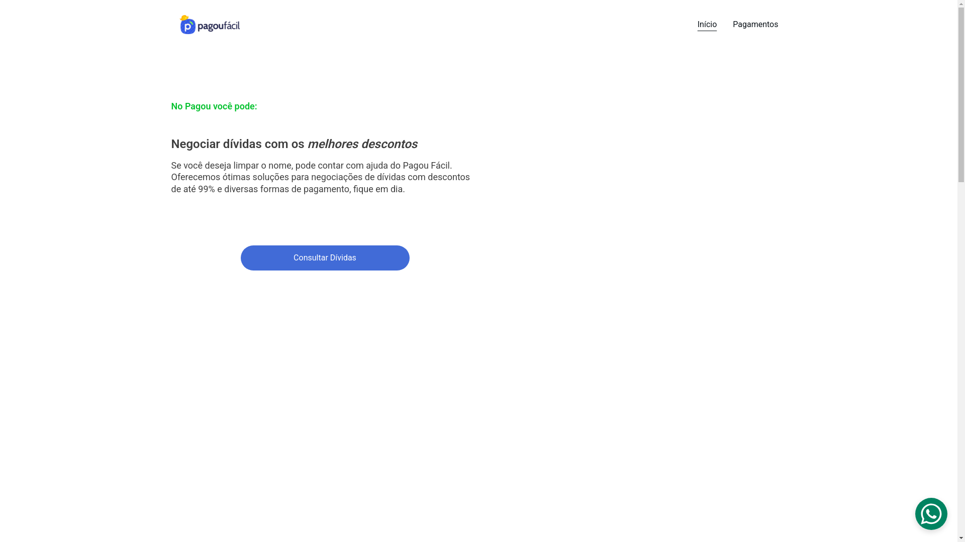 website screenshot of https://atendimentocanalpagou.online/