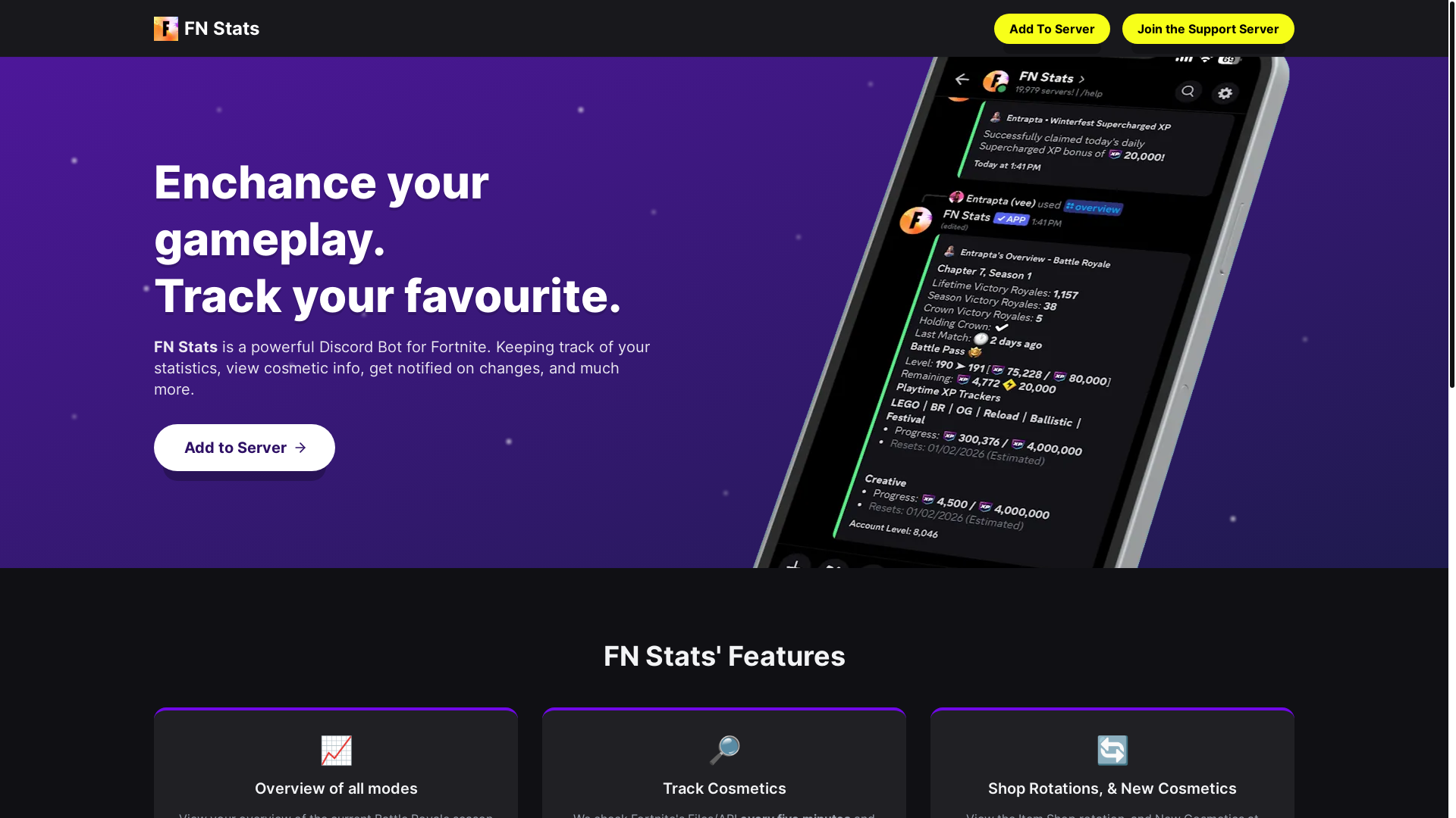 website screenshot of https://fnstats-app.pages.dev/