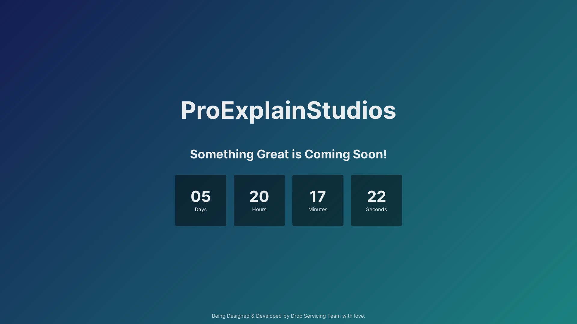 website screenshot of https://proexplainstudios.com/
