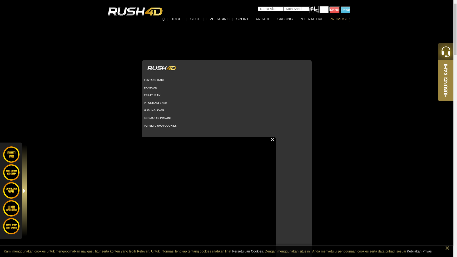 website screenshot of https://rush4d.dev/