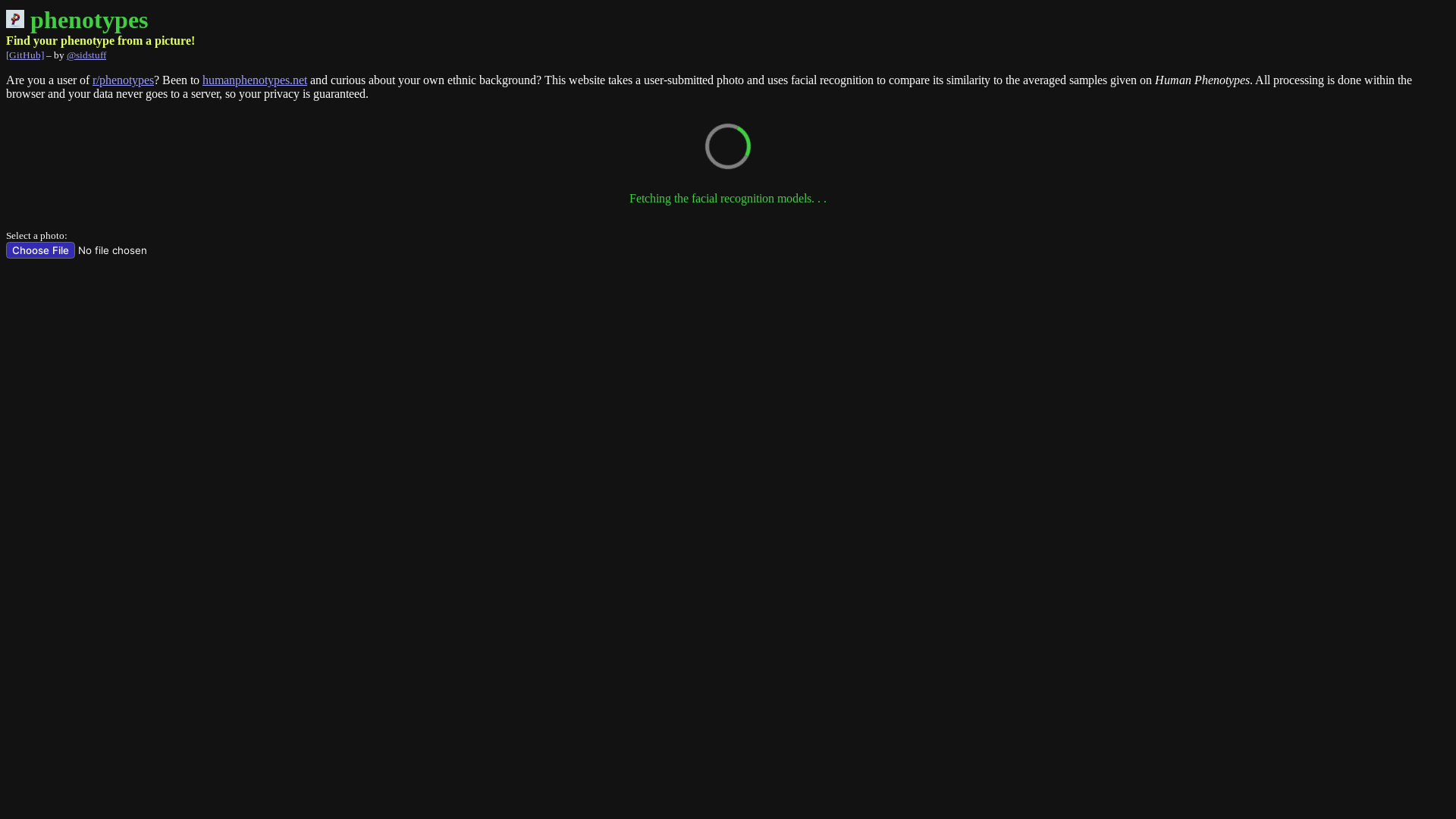 website screenshot of https://phenotypes.pages.dev/