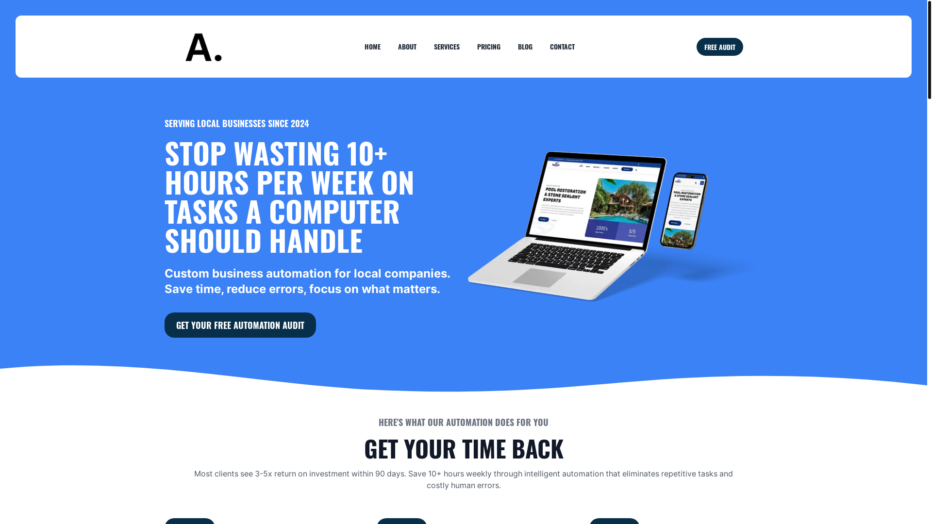 website screenshot of https://automatethis.co.nz/