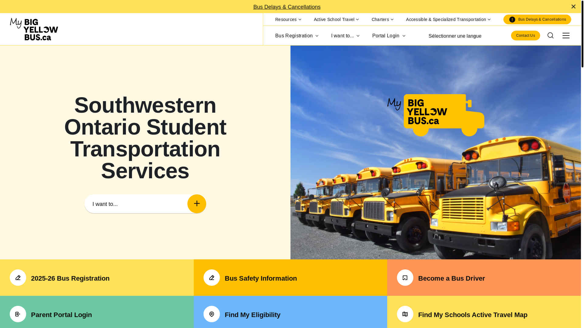 website screenshot of https://www.mybigyellowbus.ca/