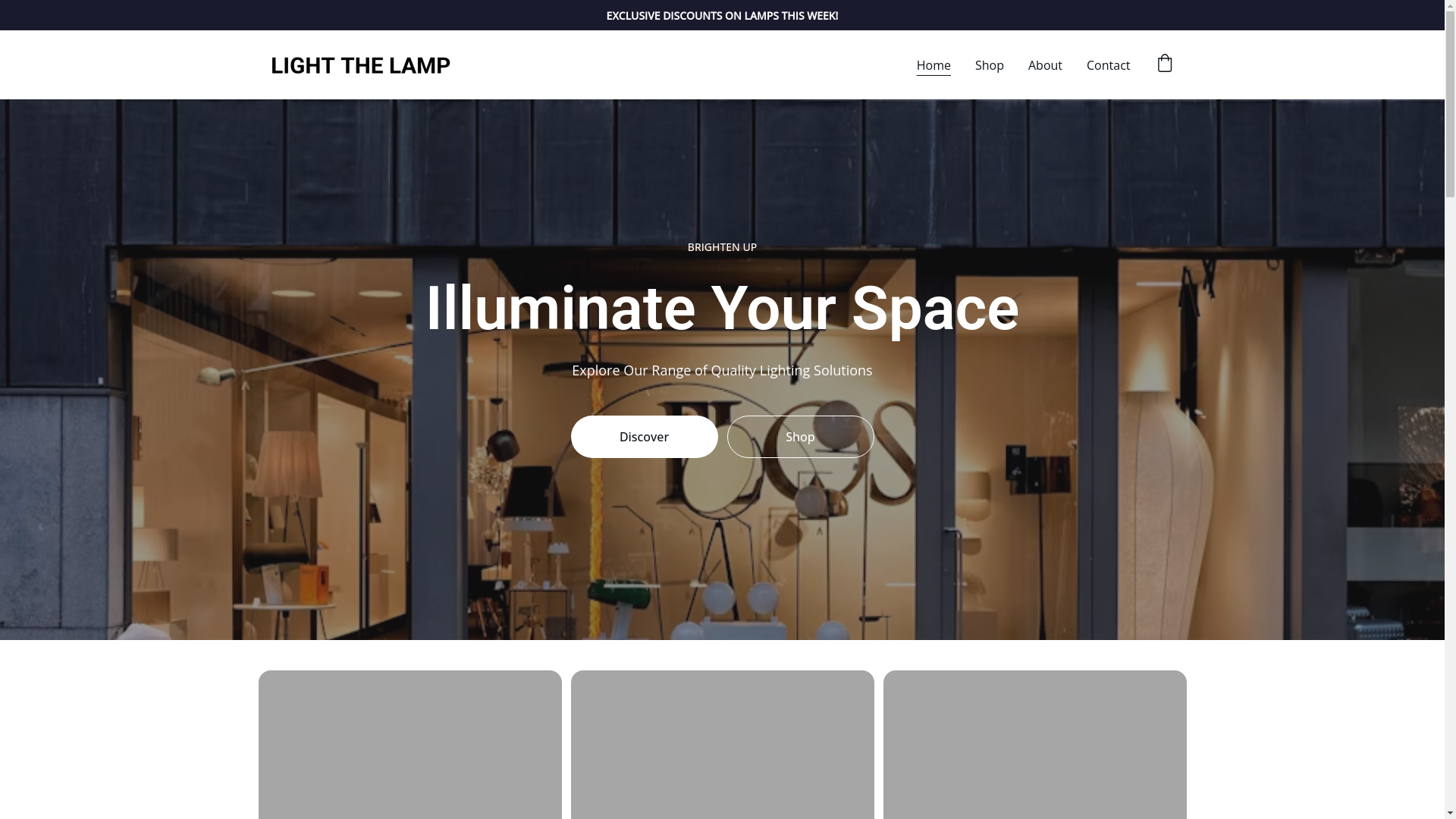 website screenshot of https://light-thelamp.com/