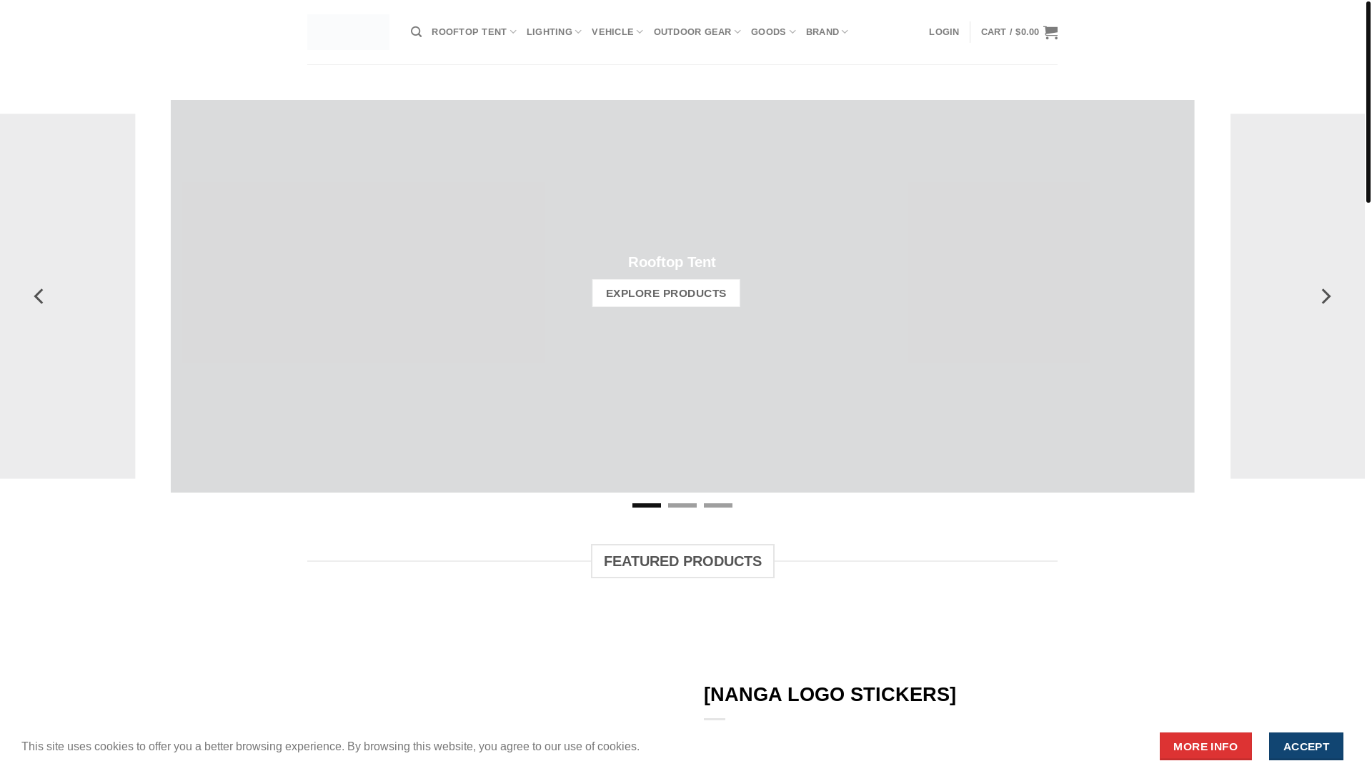 website screenshot of https://alladventurersshop.com/