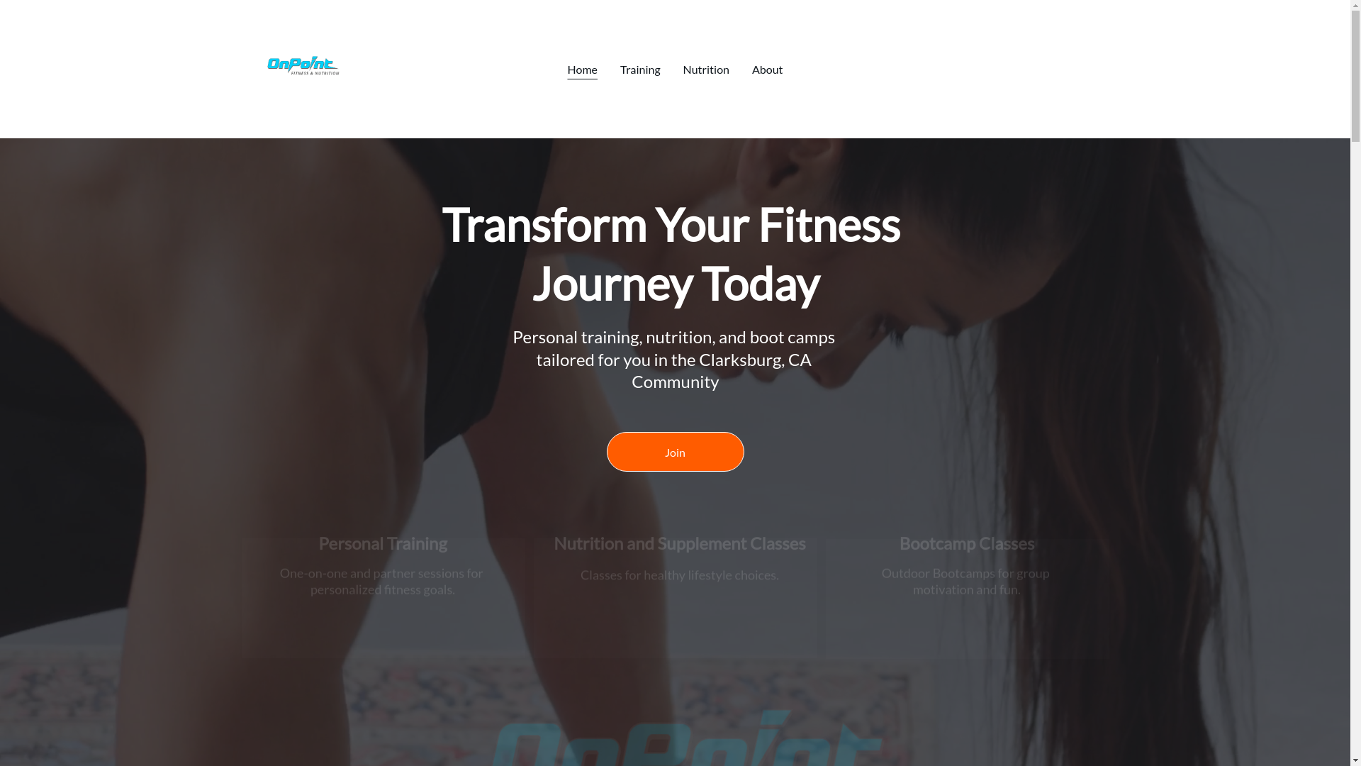 website screenshot of https://clarksburgfit.com/