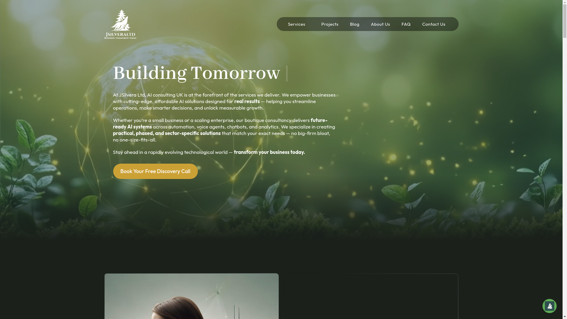 website screenshot of https://jsilveraai.co/