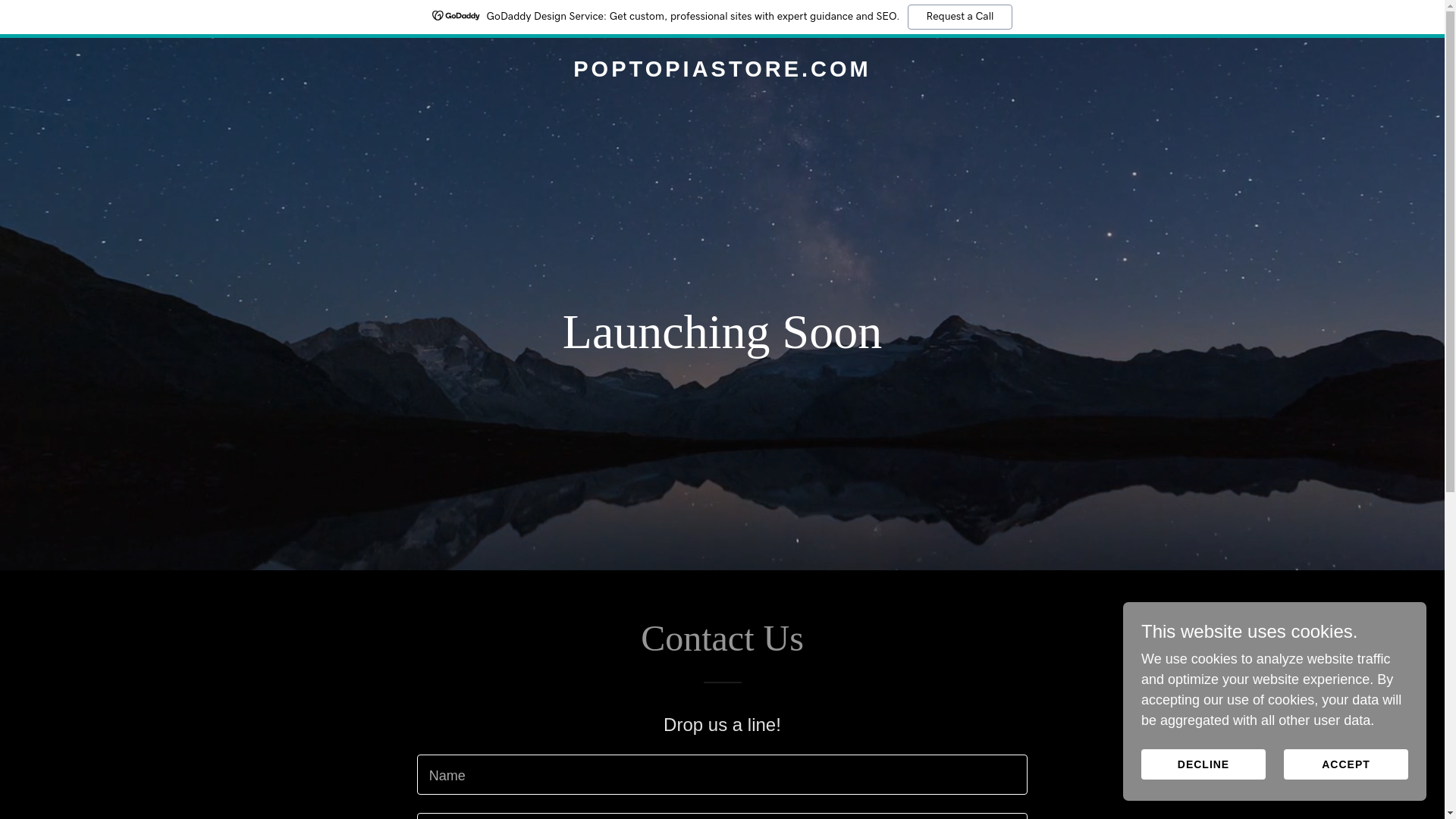 website screenshot of https://poptopiastore.com/