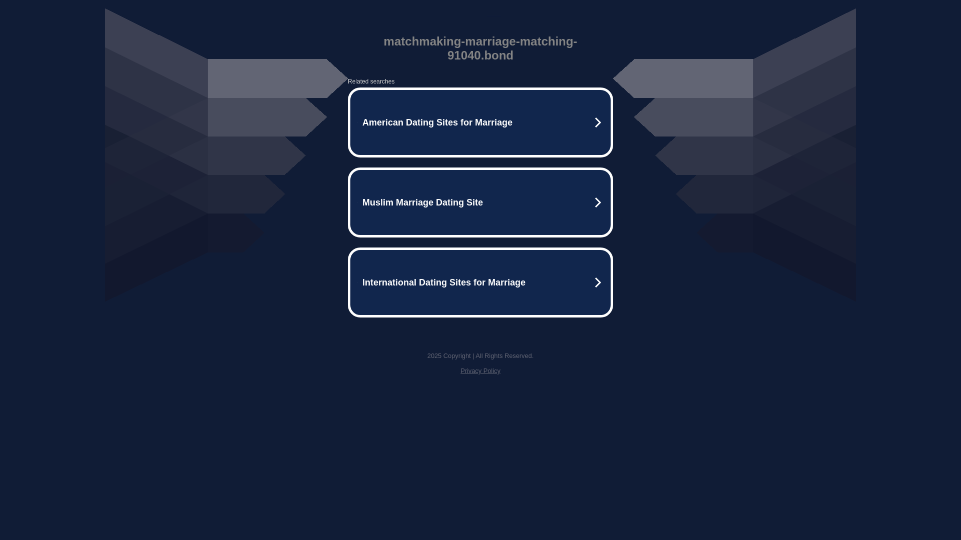 website screenshot of https://matchmaking-marriage-matching-91040.bond/