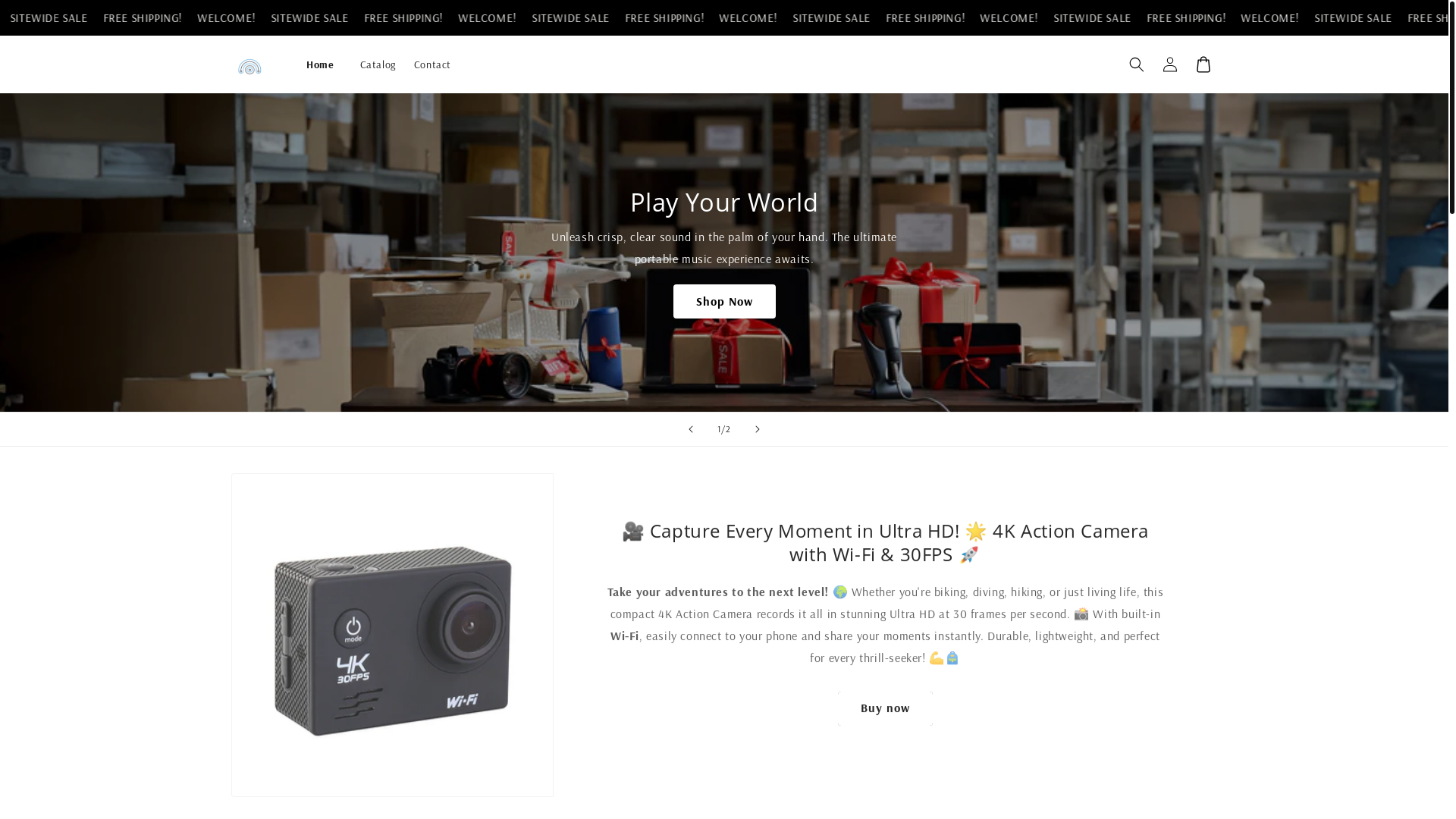 website screenshot of https://gizmowave.tech/