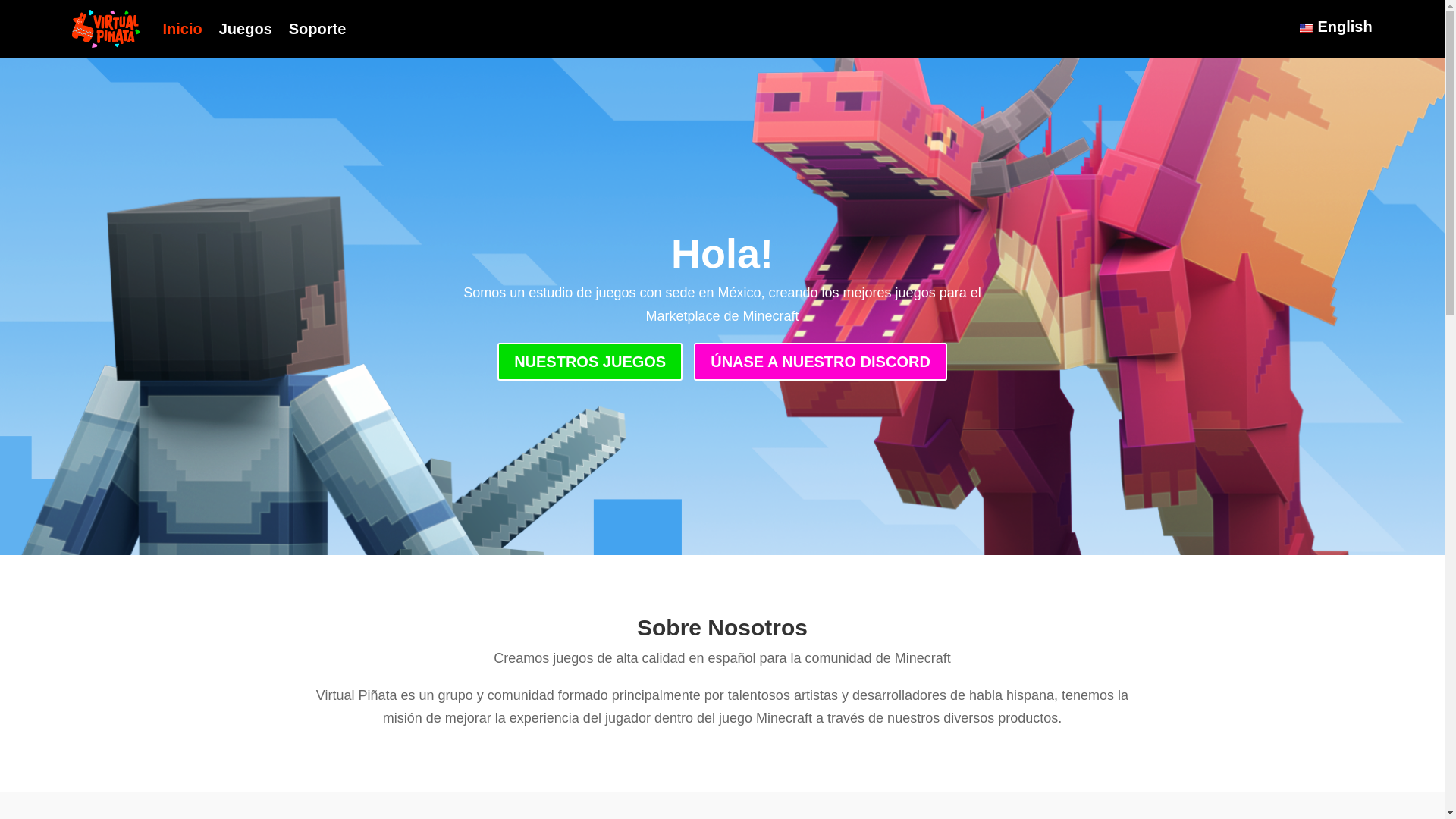 website screenshot of https://pinatavirtual.com/